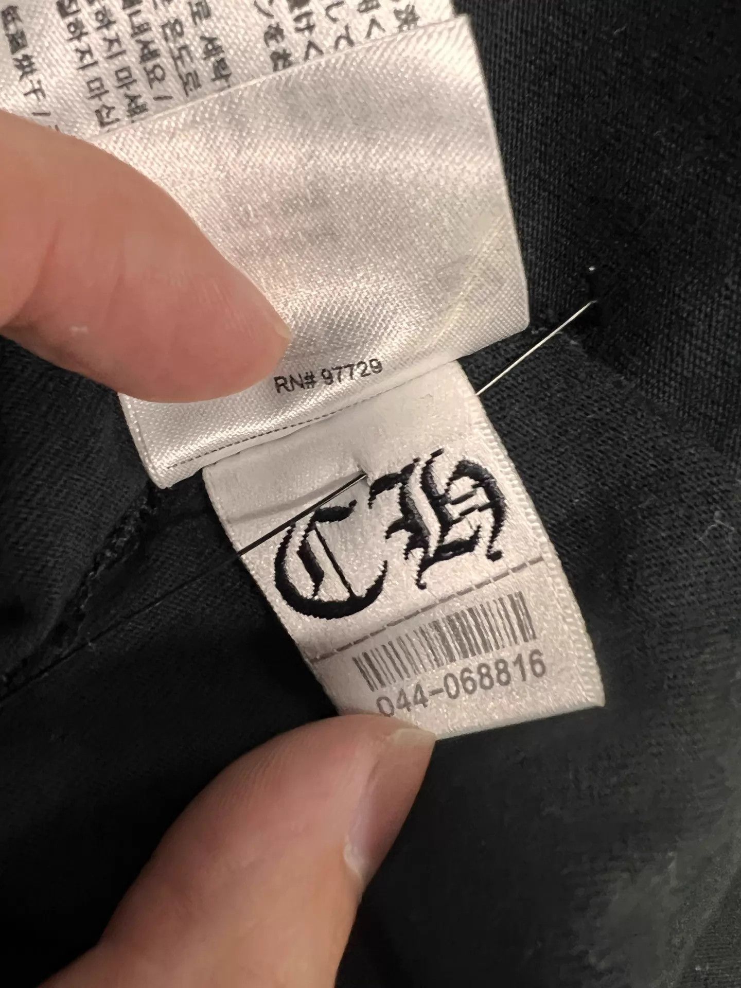 Chrome Hearts New Chrome Hearts Black Gold Collar Skt Short Sleeve Tee M Size US M / EU 48-50 / 2 - 6 Thumbnail