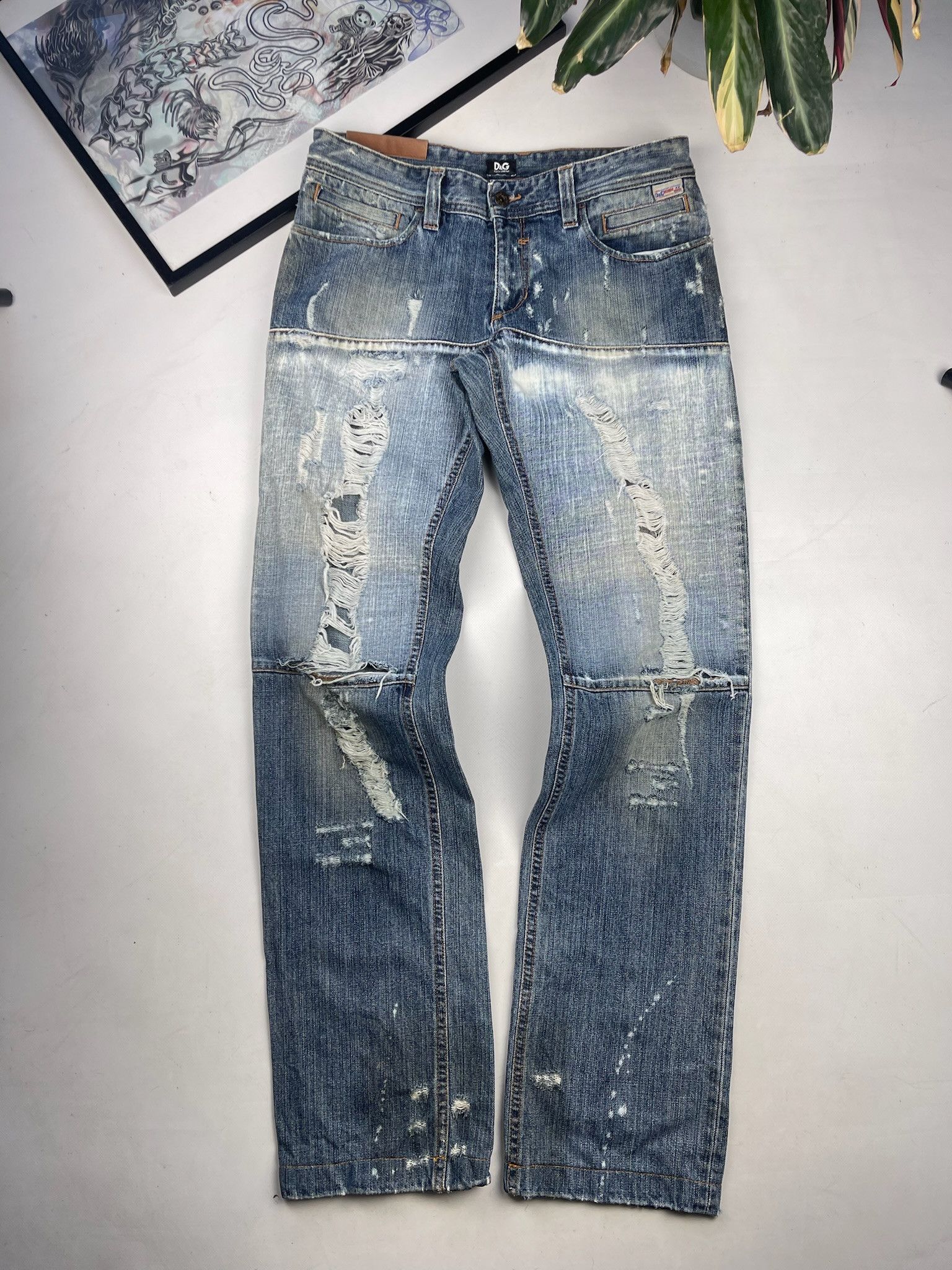 Dolce & Gabbana Vintage Dolce Gabbana Jeans Distressed Denim Size US 31 - 2 Thumbnail