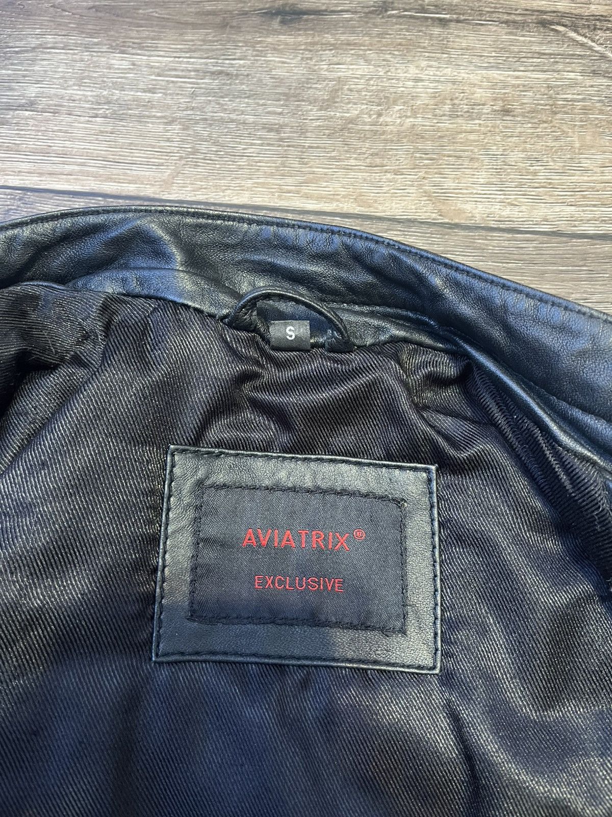 Genuine Leather × Leather Aviatrix Black Leather Bomber Jacket Size S Size US S / EU 44-46 / 1 - 10 Thumbnail