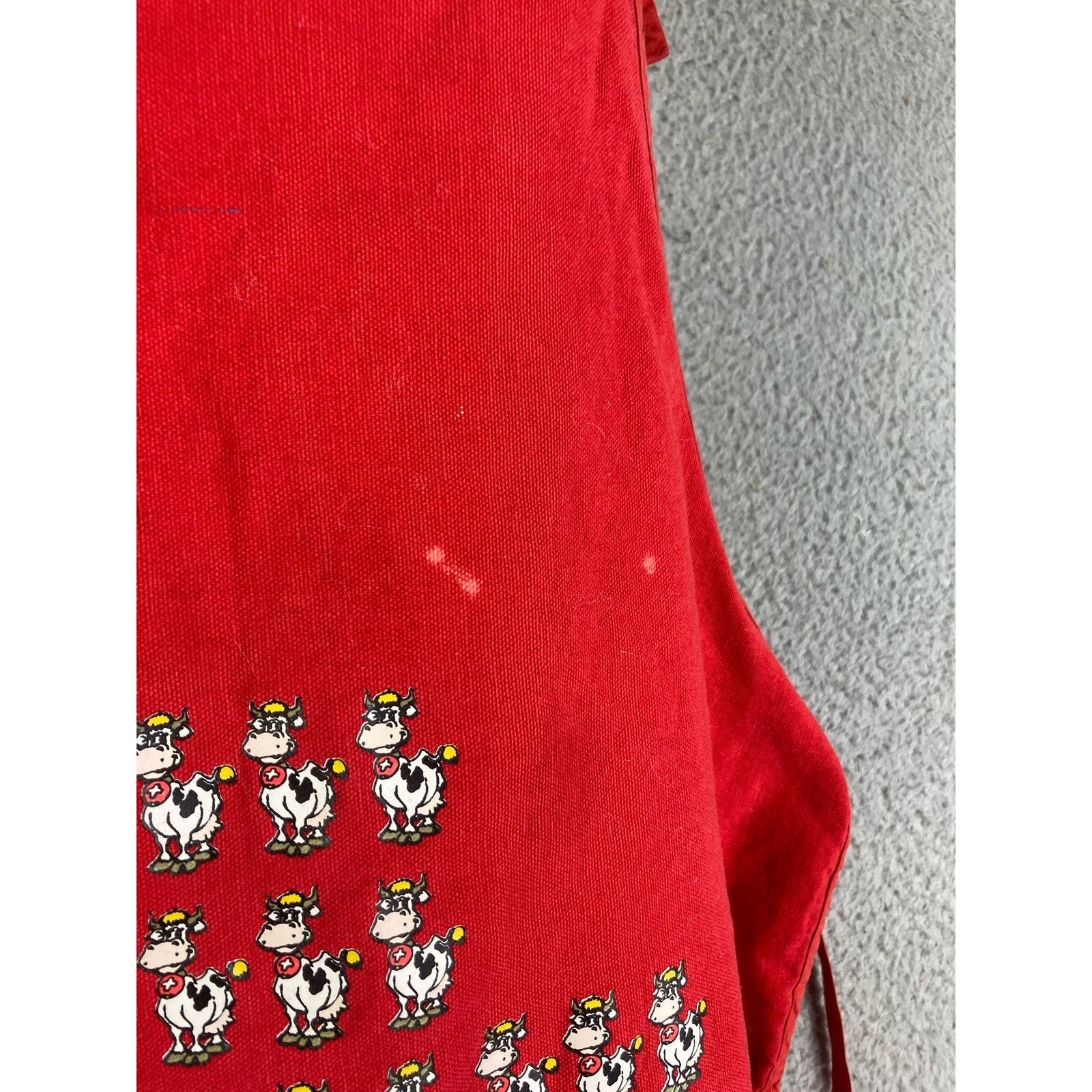 Other Swiss Apron Kitchen Vintage Hostess Red Sink Cook Cooking Size ONE SIZE - 6 Thumbnail
