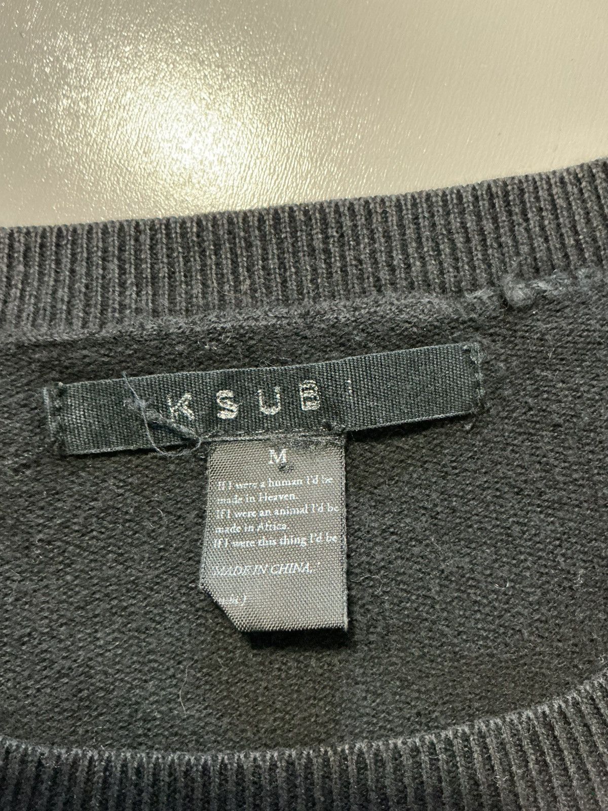 Ksubi Ksubi Black Knit Thin Lightweight Crewneck Pullover Sweater Size US M / EU 48-50 / 2 - 4 Thumbnail