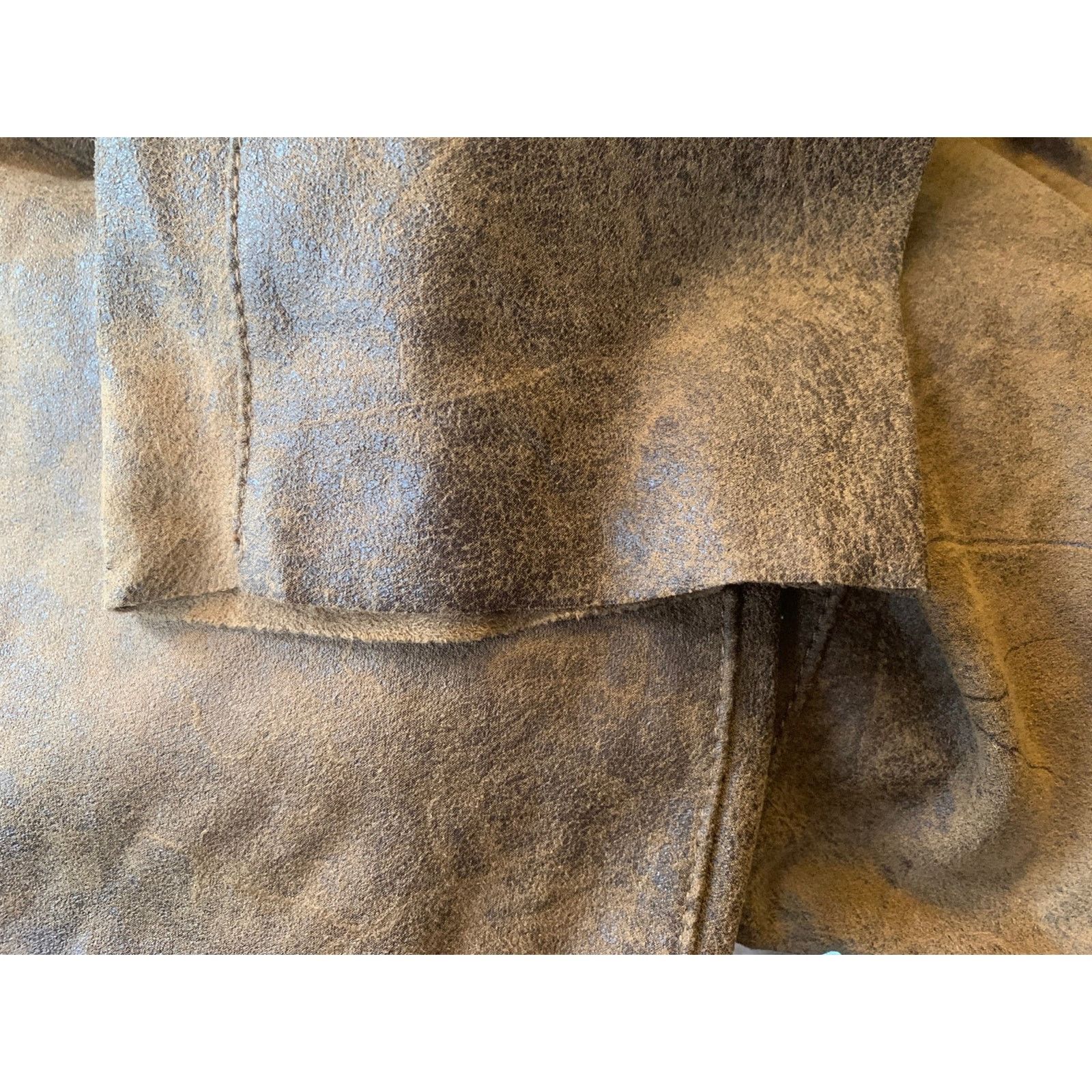 & Other Stories PHILOSOPHY Women's Faux Suede Pants Size 6 Straight Leg Y2K Size 30" / US 8 / IT 44 - 9 Thumbnail