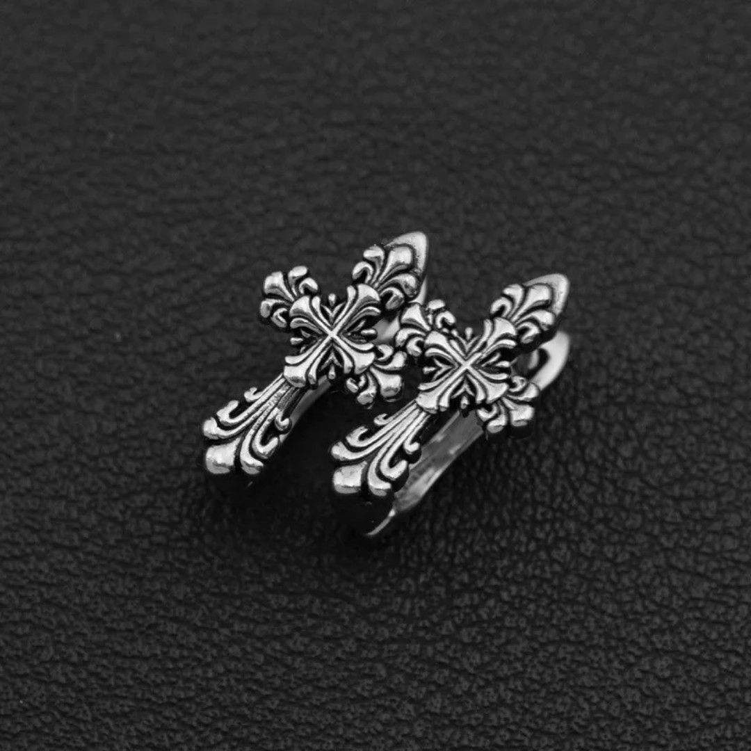 Japanese Brand Retro cross earrings 1pair Size ONE SIZE - 4 Thumbnail