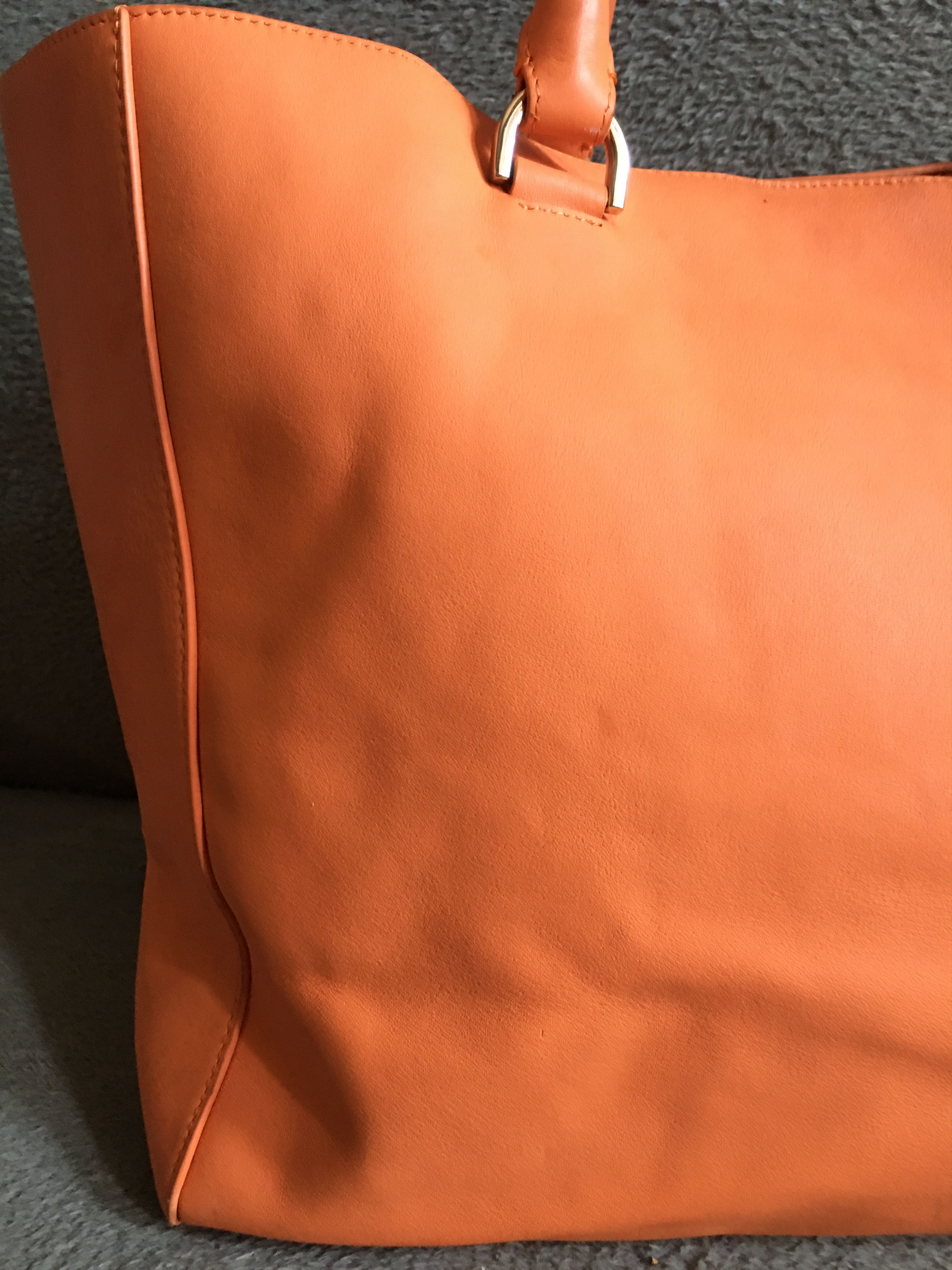 Mulberry Mulberry Willow Leather Tote Bag Orange Handbag Size ONE SIZE - 5 Thumbnail