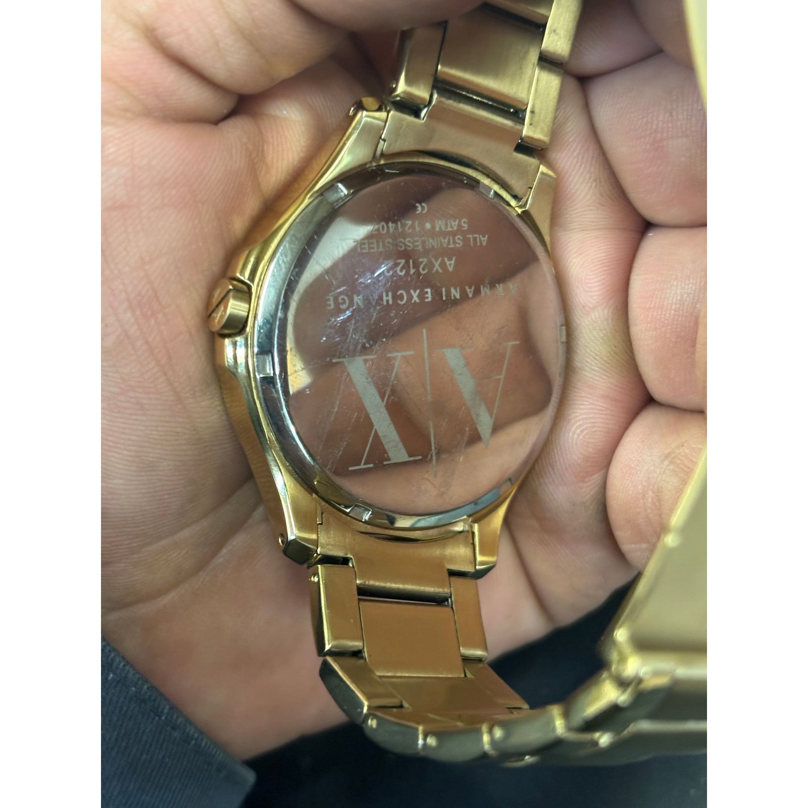 Armani Exchange Armani Exchange AX2121 Gold Tone Men’s Watch! New Battery! Size ONE SIZE - 10 Thumbnail