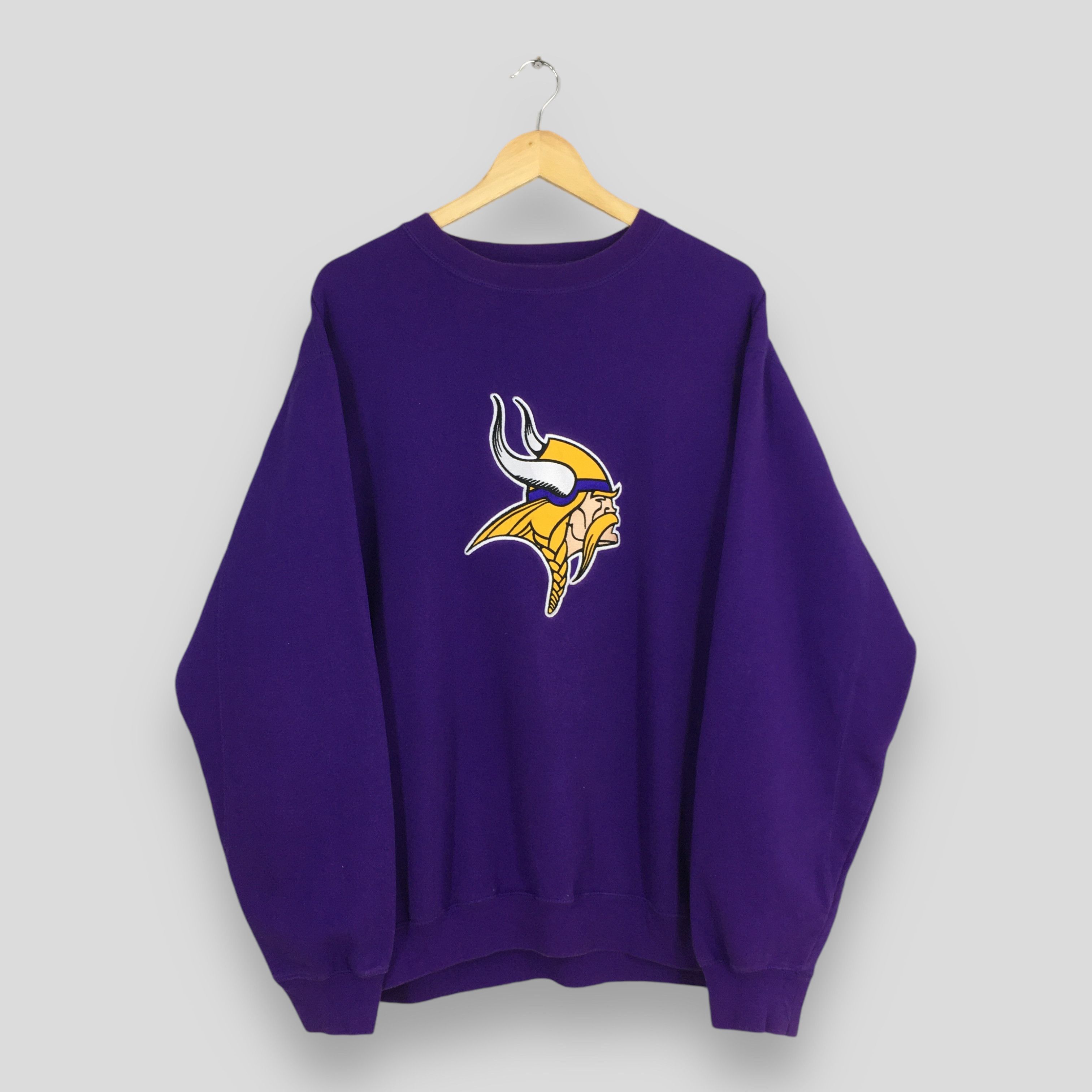 Vintage Minnesota Vikings NFL Purple Sweatshirt 2XLarge