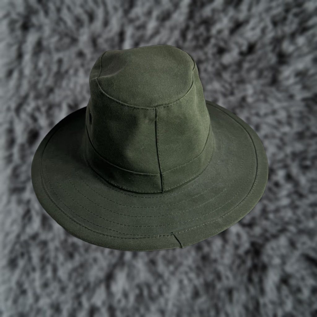 Orvis VINTAGE Orvis Safari Hat Men Hat M Green Cotton Canvas Breathable Wide Brim New Zealand The Hat Company LTD Size ONE SIZE - 1 Thumbnail