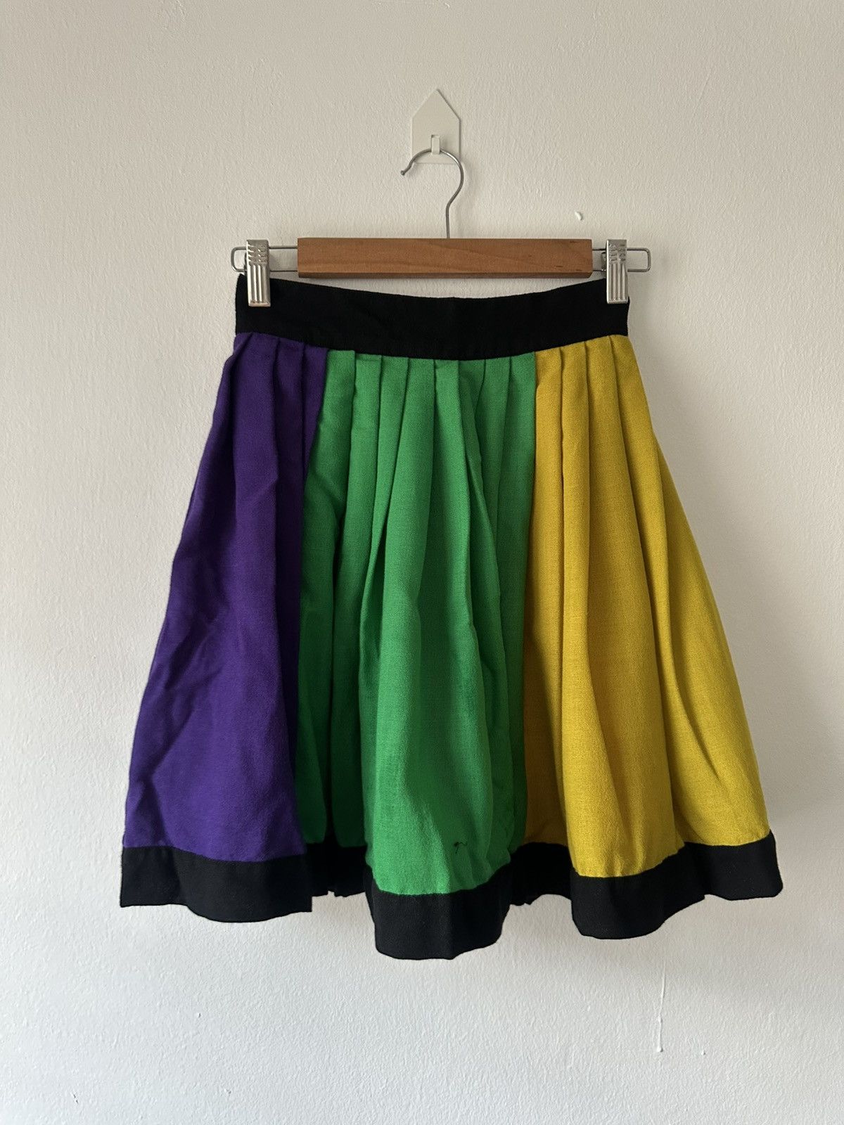 Versace Gianni Versace Couture AW 1991 Multicolour Pleated Skirt Size 29" - 4 Thumbnail