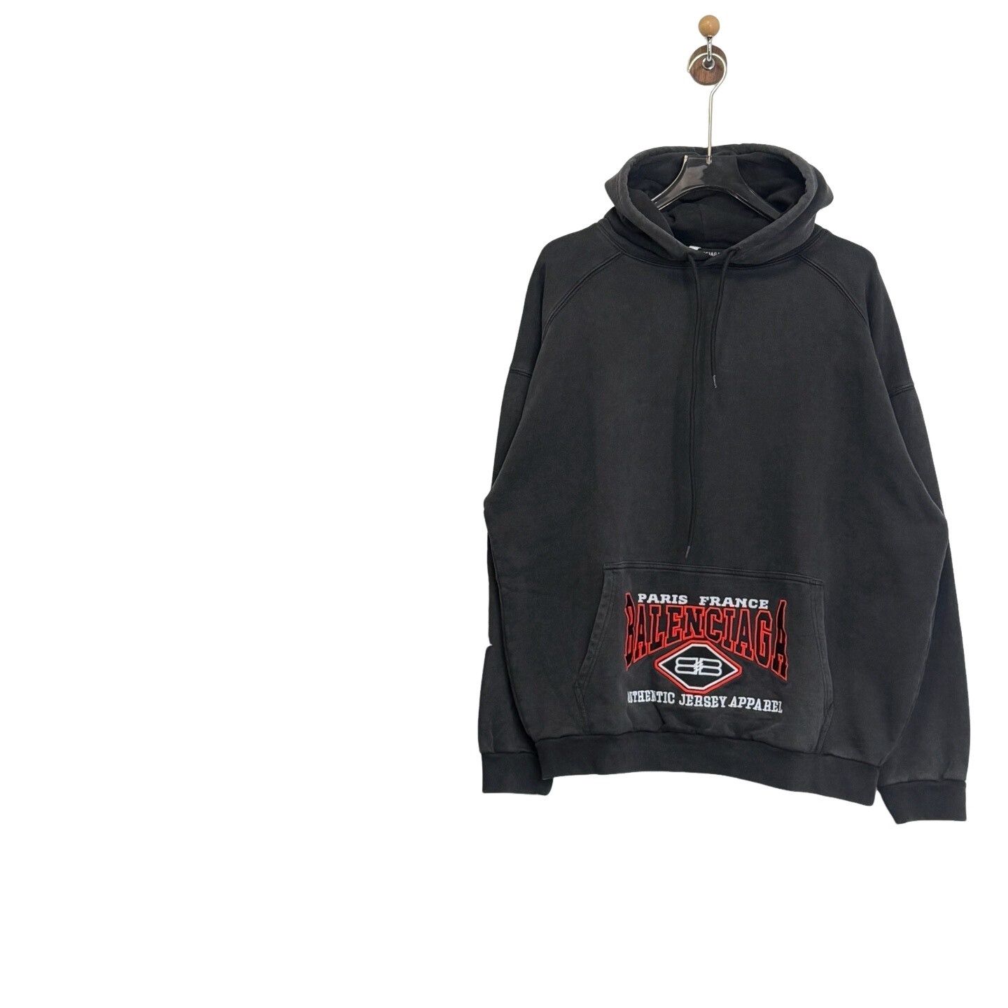 Balenciaga Balenciaga Washed Logo Graphic Hoodie Size 2 Size US M / EU 48-50 / 2 - 1 Thumbnail