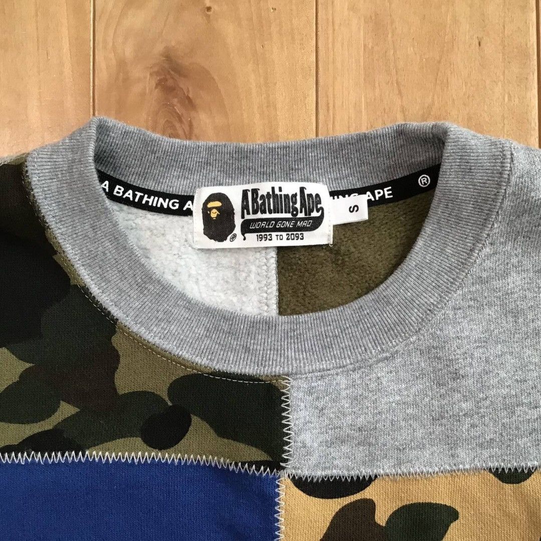Bape BAPE Crazy Patchwork Shark Sweat shirt a bathing ape Size US S / EU 44-46 / 1 - 4 Thumbnail