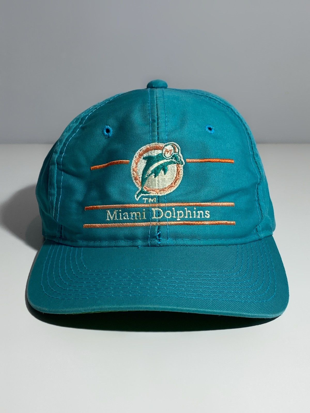 NFL Rare 80s Miami Dolphins Logo Annco Sharktooth Snapback Hat Size ONE SIZE - 1 Thumbnail