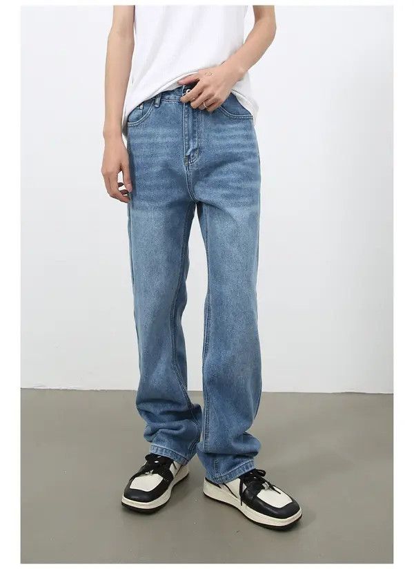 Japanese Brand Sara Japanese retro straight washed jeans loose straight Size US 32 / EU 48 - 2 Thumbnail