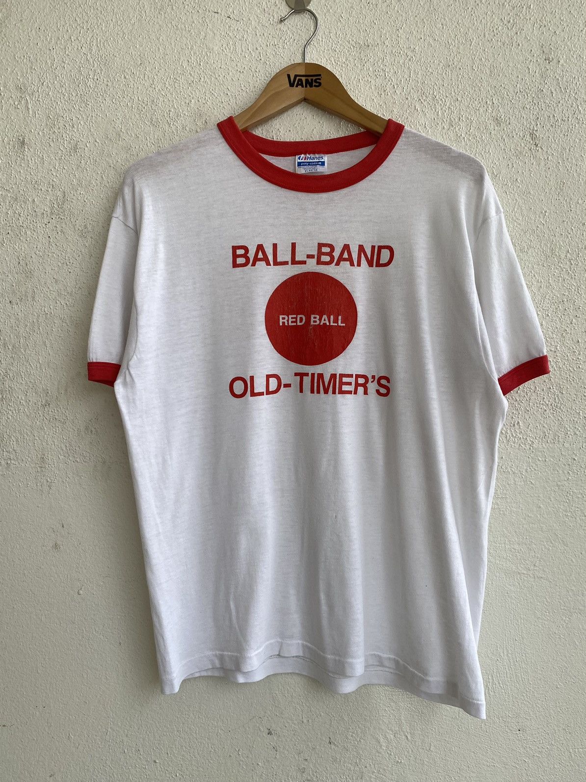 Band Tees Ball-Band Redball Old Timers Ringer Vintage Size US XL / EU 56 / 4 - 1 Thumbnail