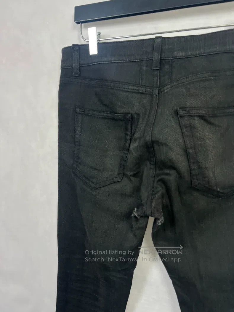Saint Laurent Paris Saint Laurent Paris Black Frayed Fringe Denim Size US 31 - 3 Thumbnail