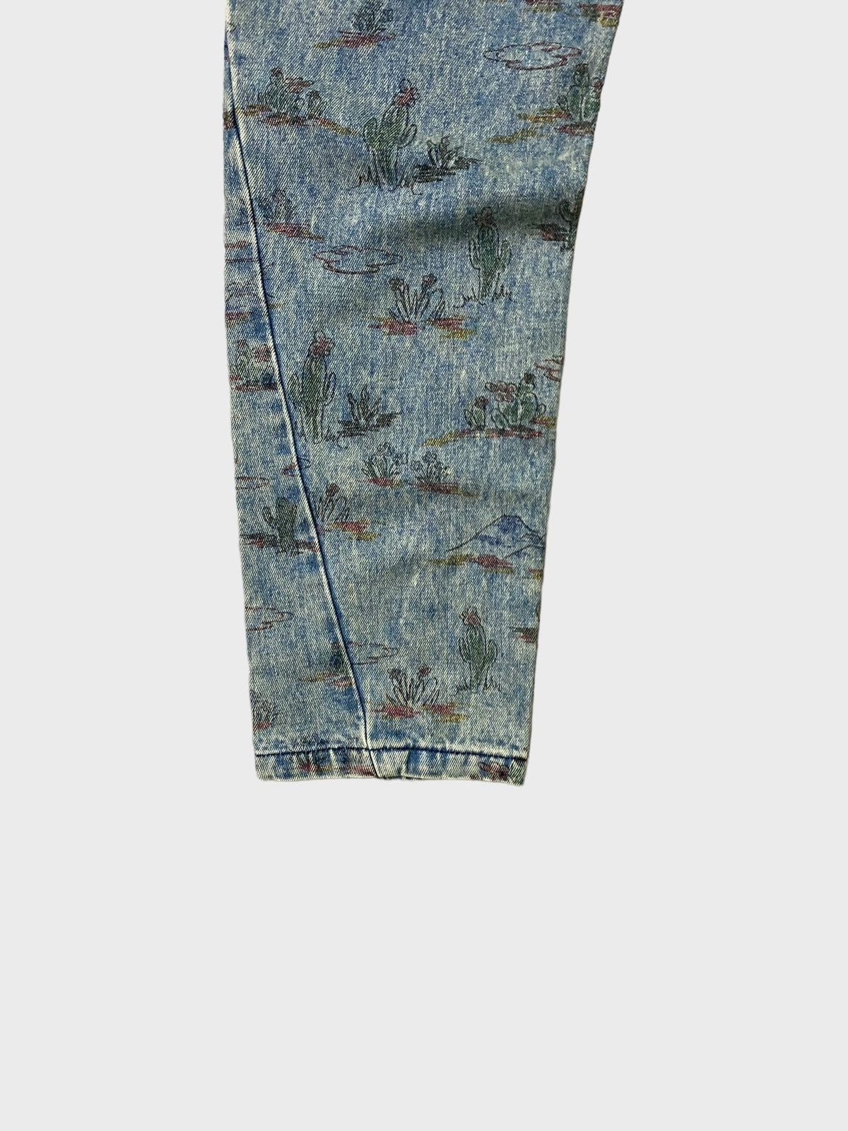 Issey Miyake Issey Miyake Style Cactus Designs Denim Jeans Size US 30 / EU 46 - 17 Thumbnail
