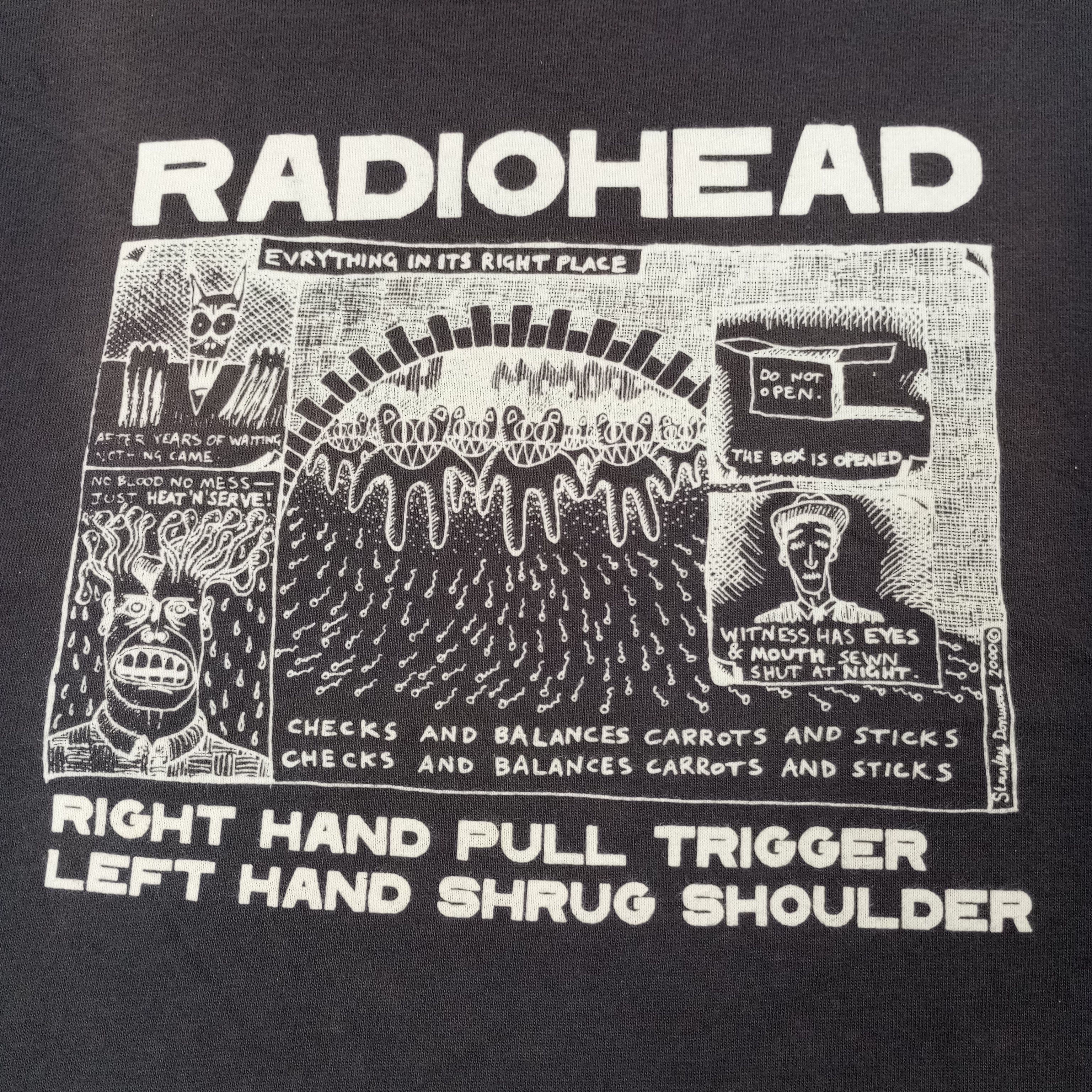 Band Tees Radiohead Rock Band Music Tshirt c249n38 Size US M / EU 48-50 / 2 - 2 Thumbnail