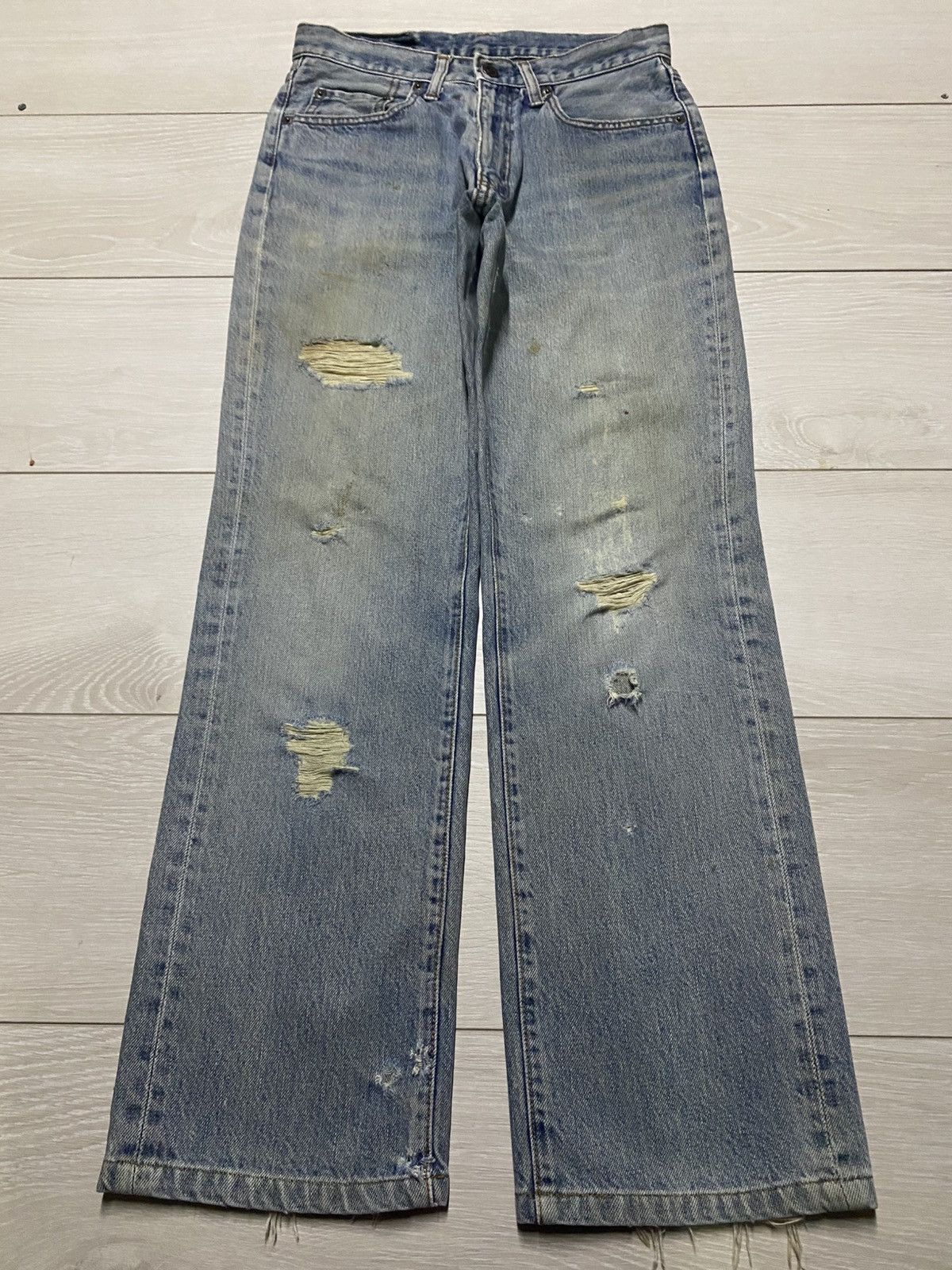 Big John Vintage Big John Grunge Distressed Straight Loose Jeans Size US 28 / EU 44 - 1 Thumbnail