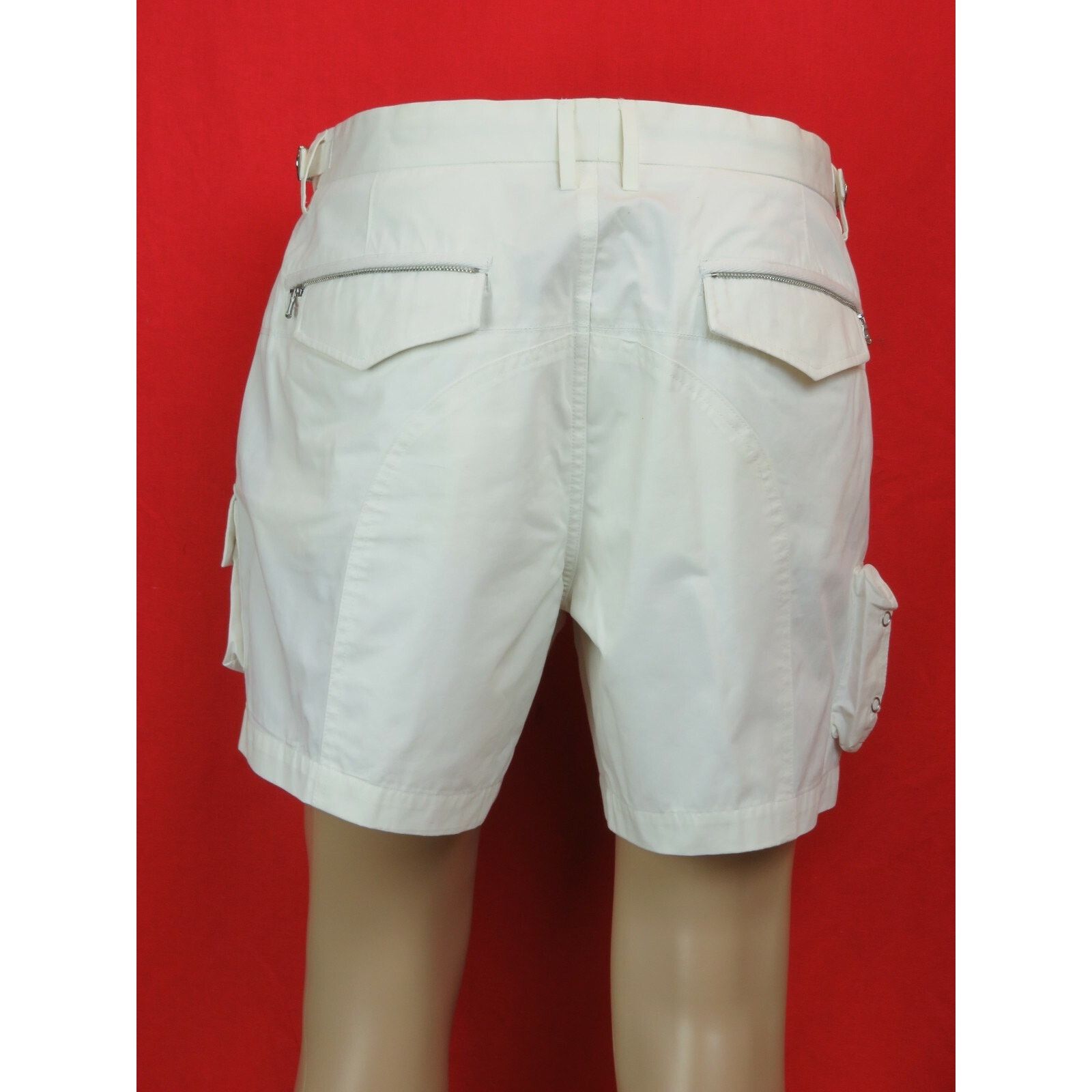 Ralph Lauren RALPH LAUREN WHITE BELTED BUCKLE COTTON CARGO SHORT 38 $195 Size US 38 / EU 54 - 4 Thumbnail