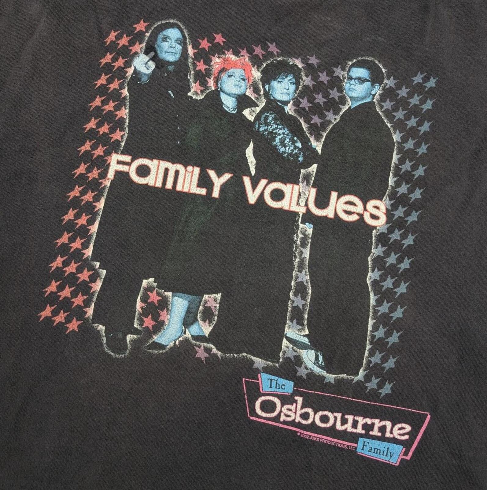 Vintage Vintage Y2K The Osbourne Family Values Ozzy Tv Promo T-shirt Size US XL / EU 56 / 4 - 2 Thumbnail