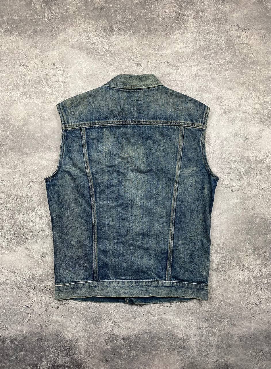 Allsaints Allsaints Selvedge Denim Vest Trucker Jacket Faded Biker Size US M / EU 48-50 / 2 - 12 Thumbnail