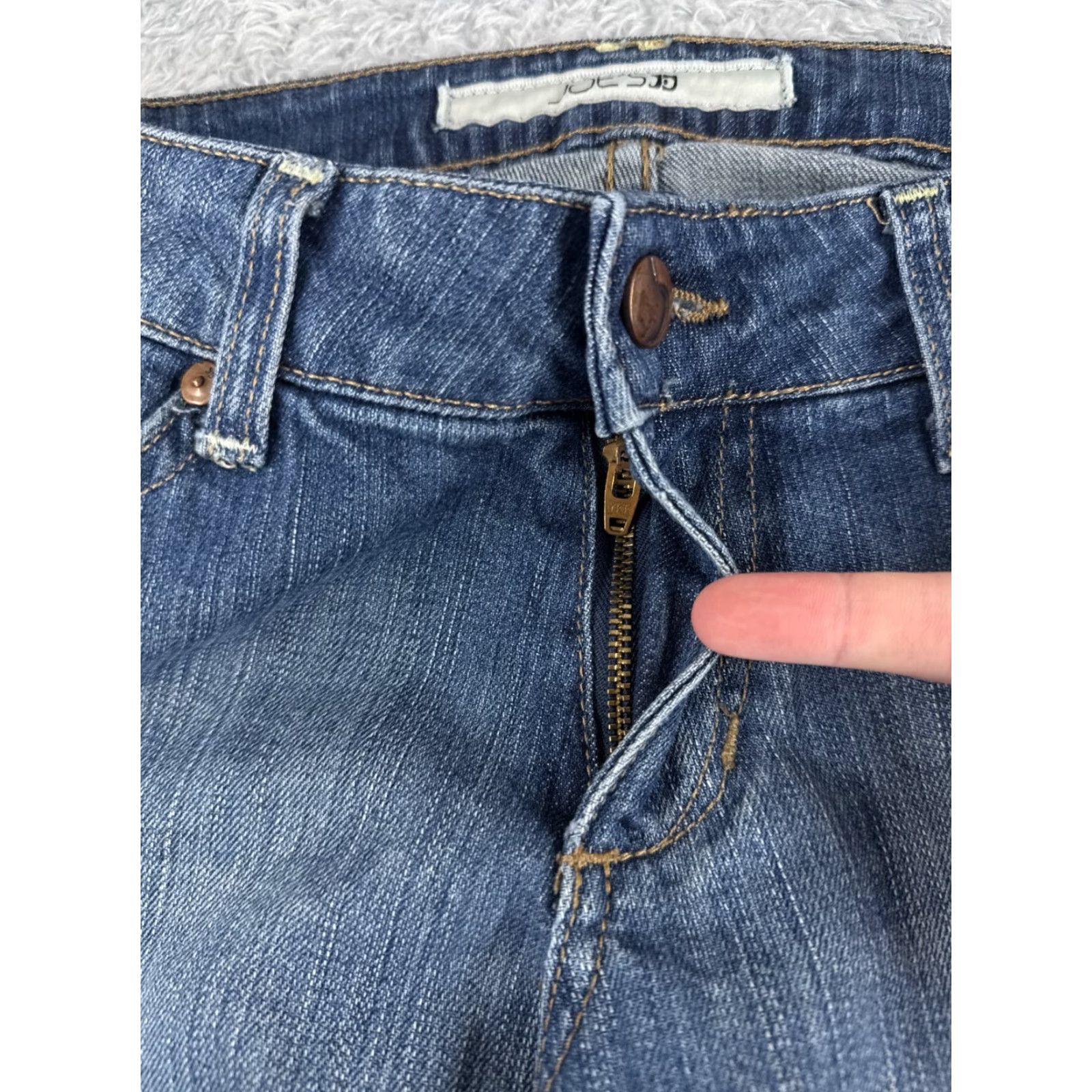 Mavi Mavi Jeans Women 28 Blue Denim Bootcut Distressed 5-Pocket Regular Rise Low Rise Cotton Jeans - 27x33 Size 28" / US 6 / IT 42 - 5 Thumbnail
