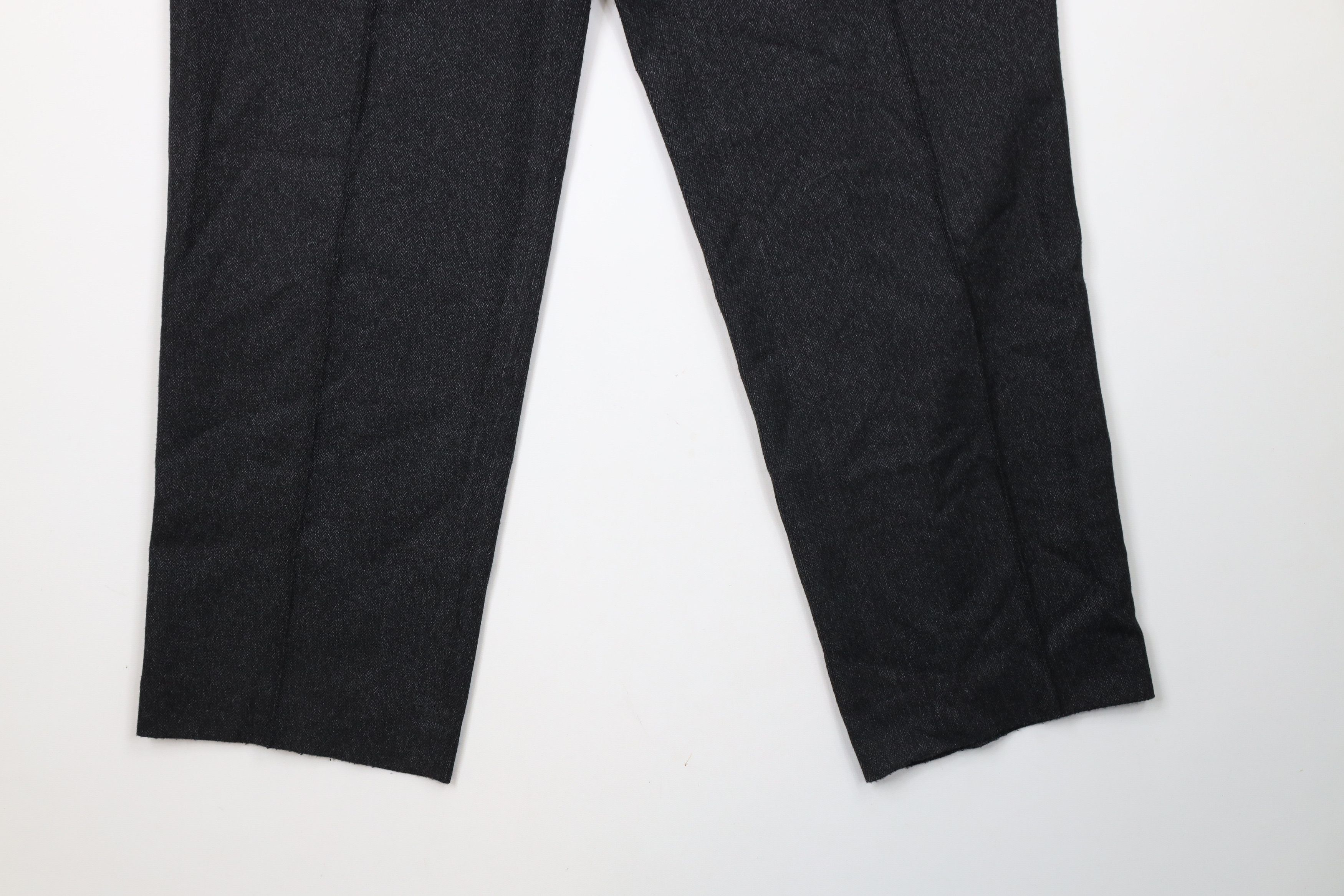 Vintage Vintage 90s Streetwear Relaxed Herringbone Chino Pants Gray Size US 30 / EU 46 - 4 Thumbnail