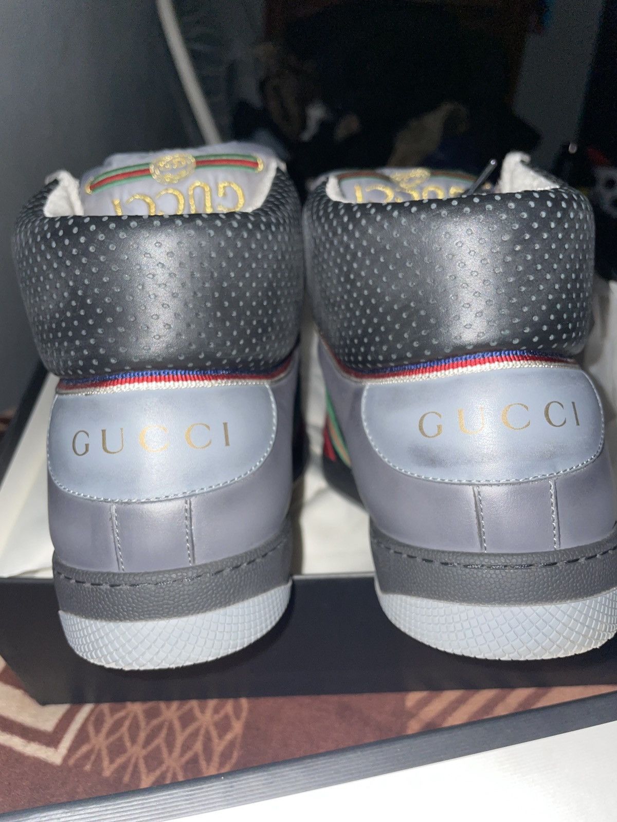 Gucci Gucci high top ‘light hibiscus red’ size 12 Size US 12 / EU 45 - 4 Thumbnail