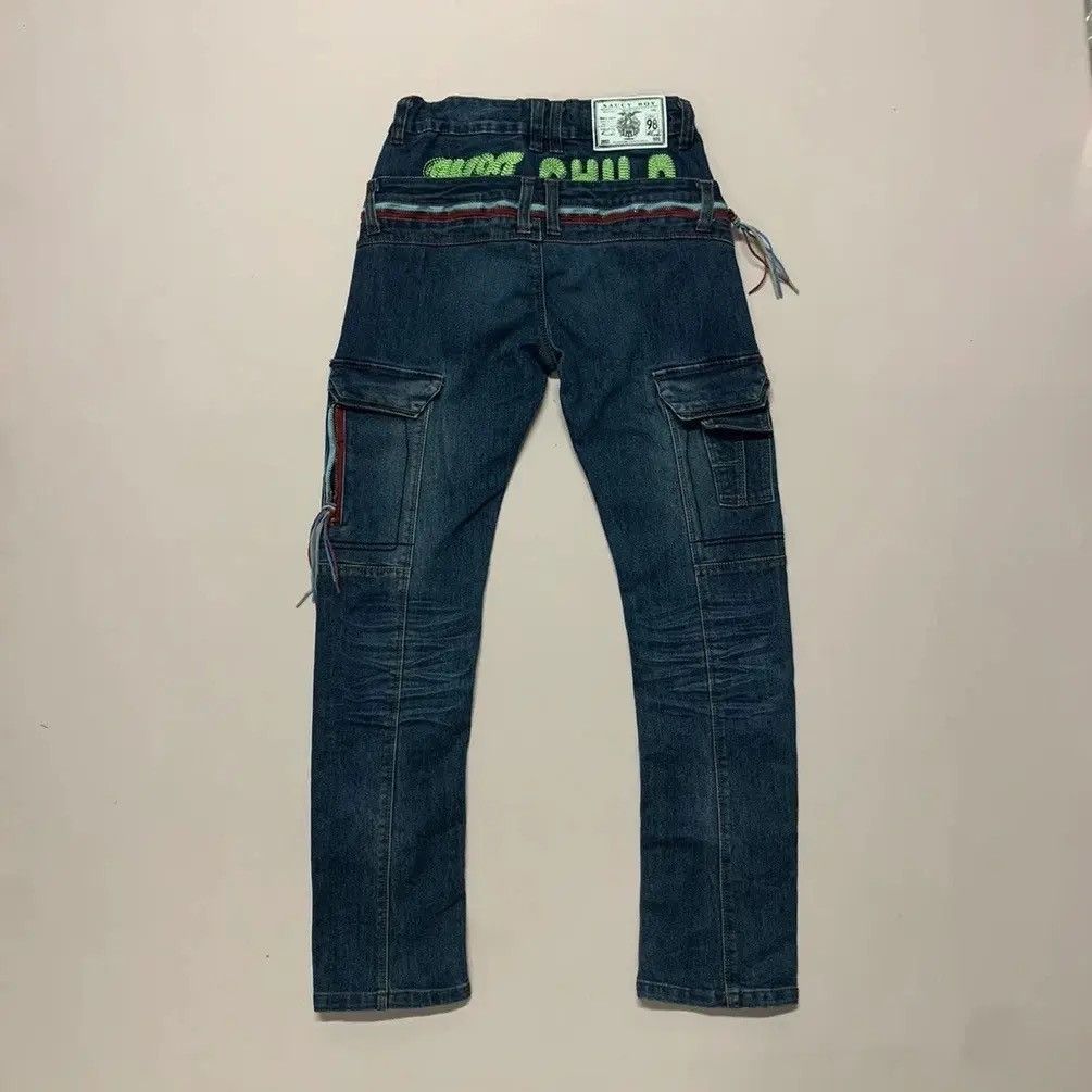 Japanese Brand 💥 RARE 💥 VINTAGE SAUCY BOT JEANS DOUBLE WAIST EMBROIDERY Size US 27 - 2 Thumbnail
