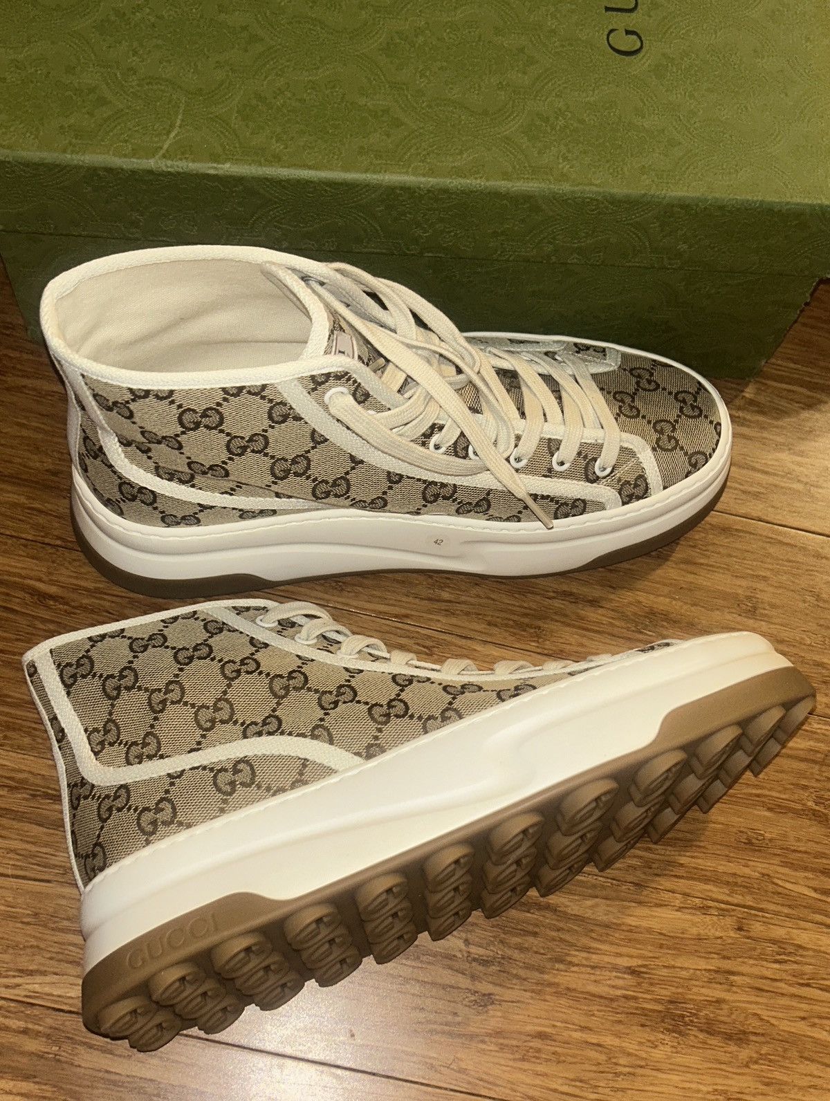 Gucci Gucci GG High Interlocking G Sneaker 746768 Size US 12 / IT 42 - 5 Thumbnail
