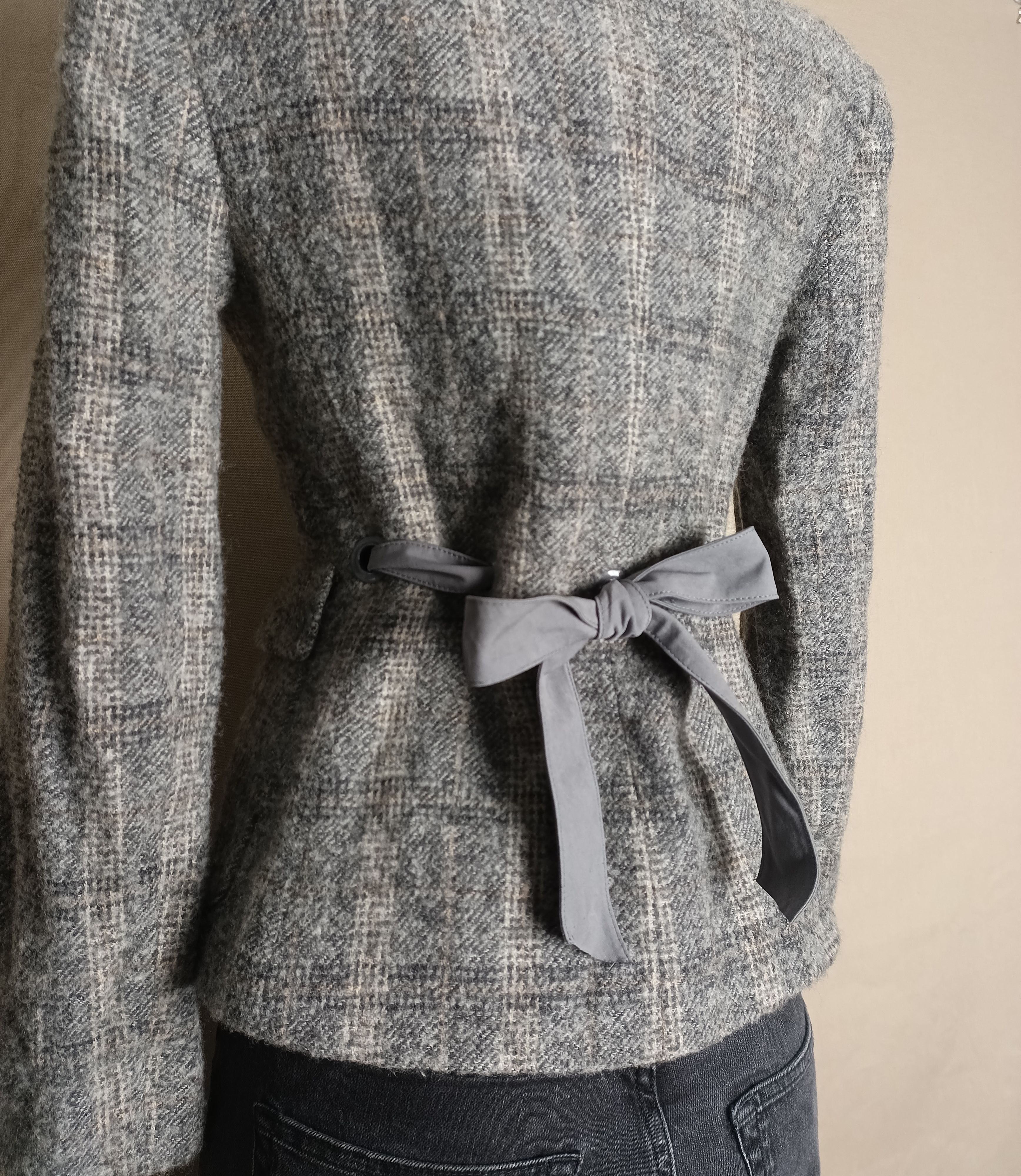 Valentino Valentino Wool Grey Plaid Check Blazer Jacket IT40 Size S / US 4 / IT 40 - 2 Thumbnail