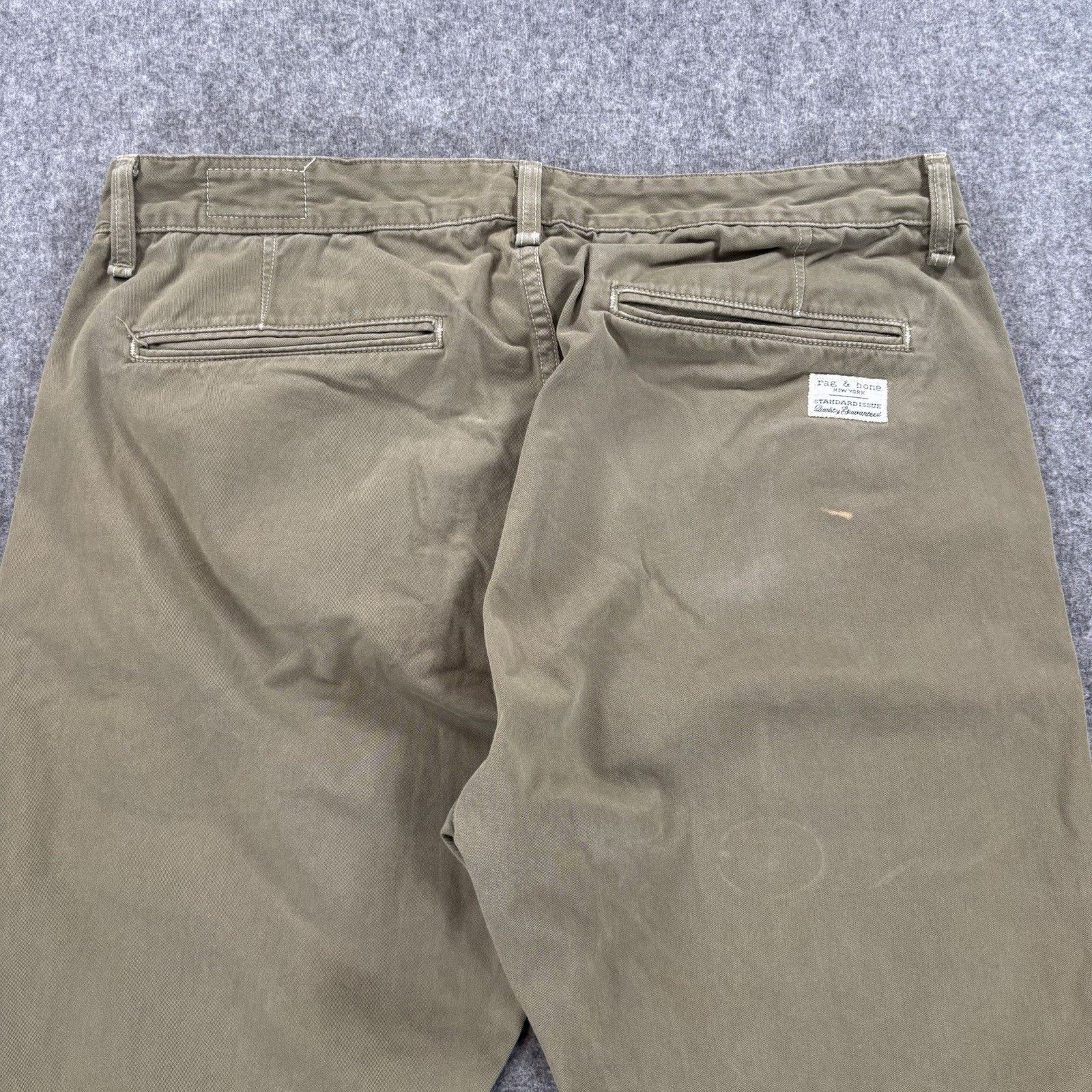 Rag & Bone Rag & Bone Standard Issue Chino Pants Mens 36 Army Green USA Size US 36 / EU 52 - 5 Thumbnail