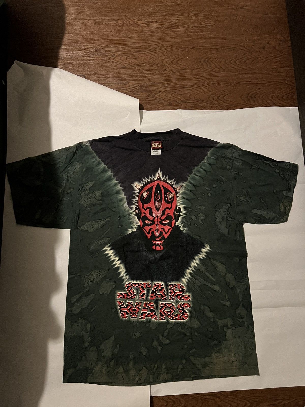 Vintage Star Wars Darth Maul tie dye shirt