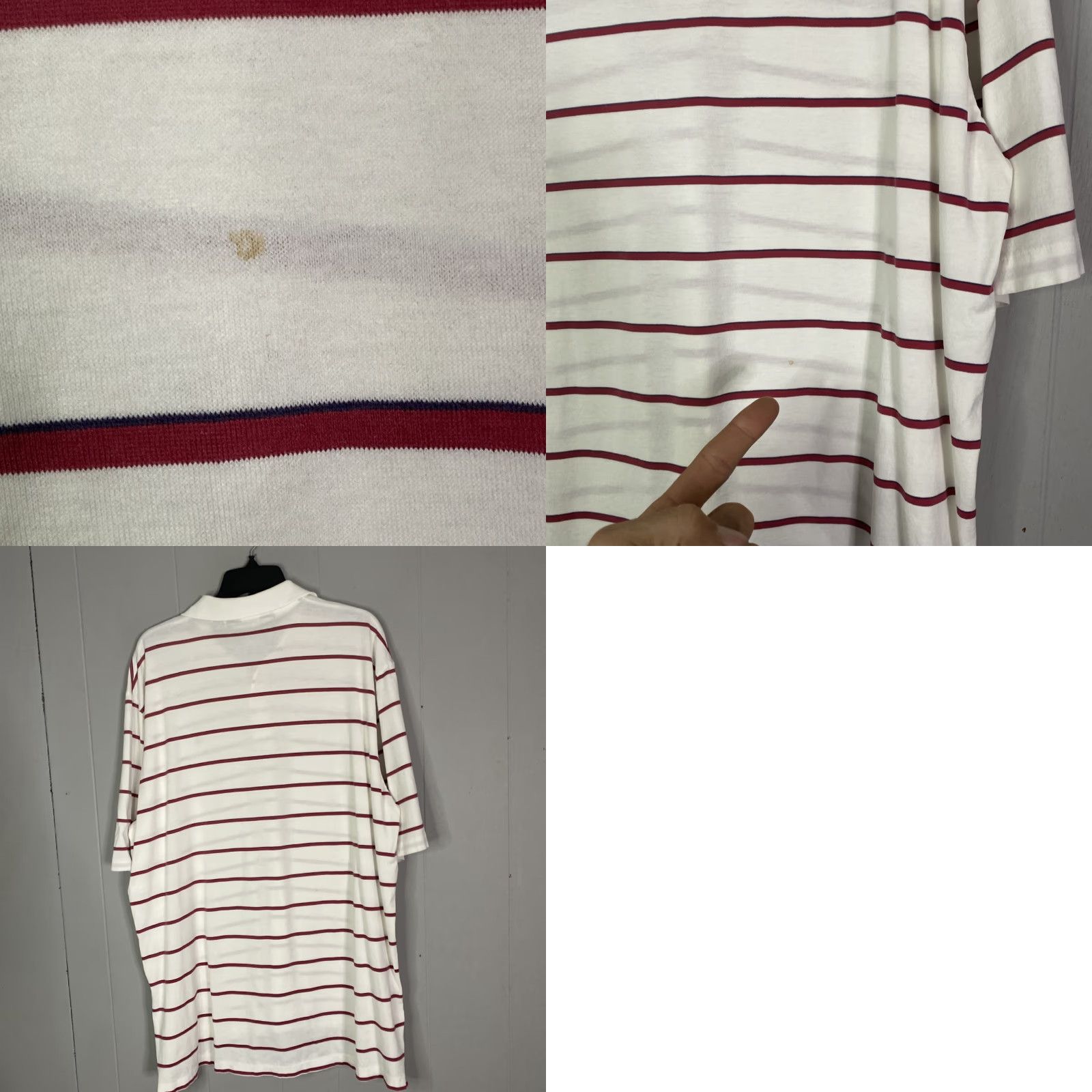 Ralph Lauren Ralph Lauren Polo Golf Shirt Men L Red White Stripe Multicolor Cotton Pima Knit Logo Short Sleeve Collared Button Regular Size US L / EU 52-54 / 3 - 9 Thumbnail