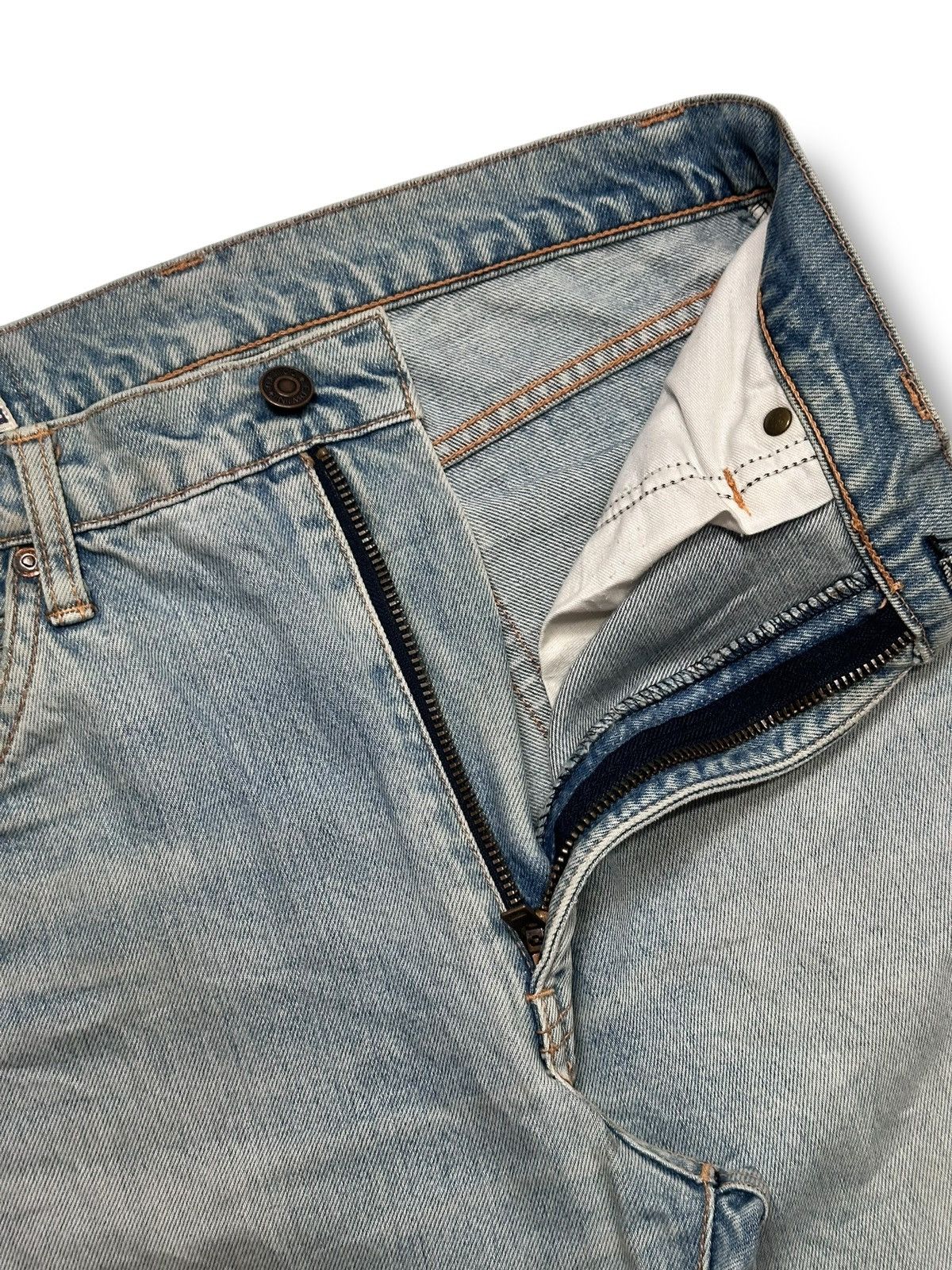 Edwin Vintage Edwin 90's Japan Denim Straight Jeans Light BlueWash Size US 30 / EU 46 - 10 Thumbnail