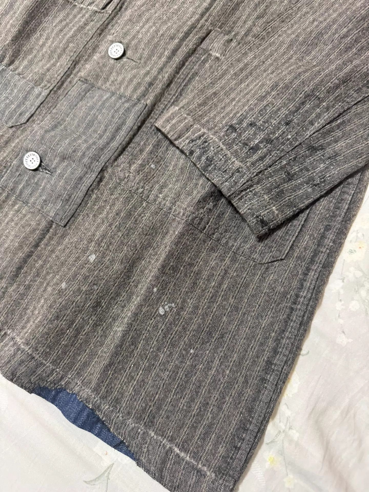 Visvim visvim 21ss grease monkey crash coat gray stripe S Size US S / EU 44-46 / 1 - 6 Thumbnail