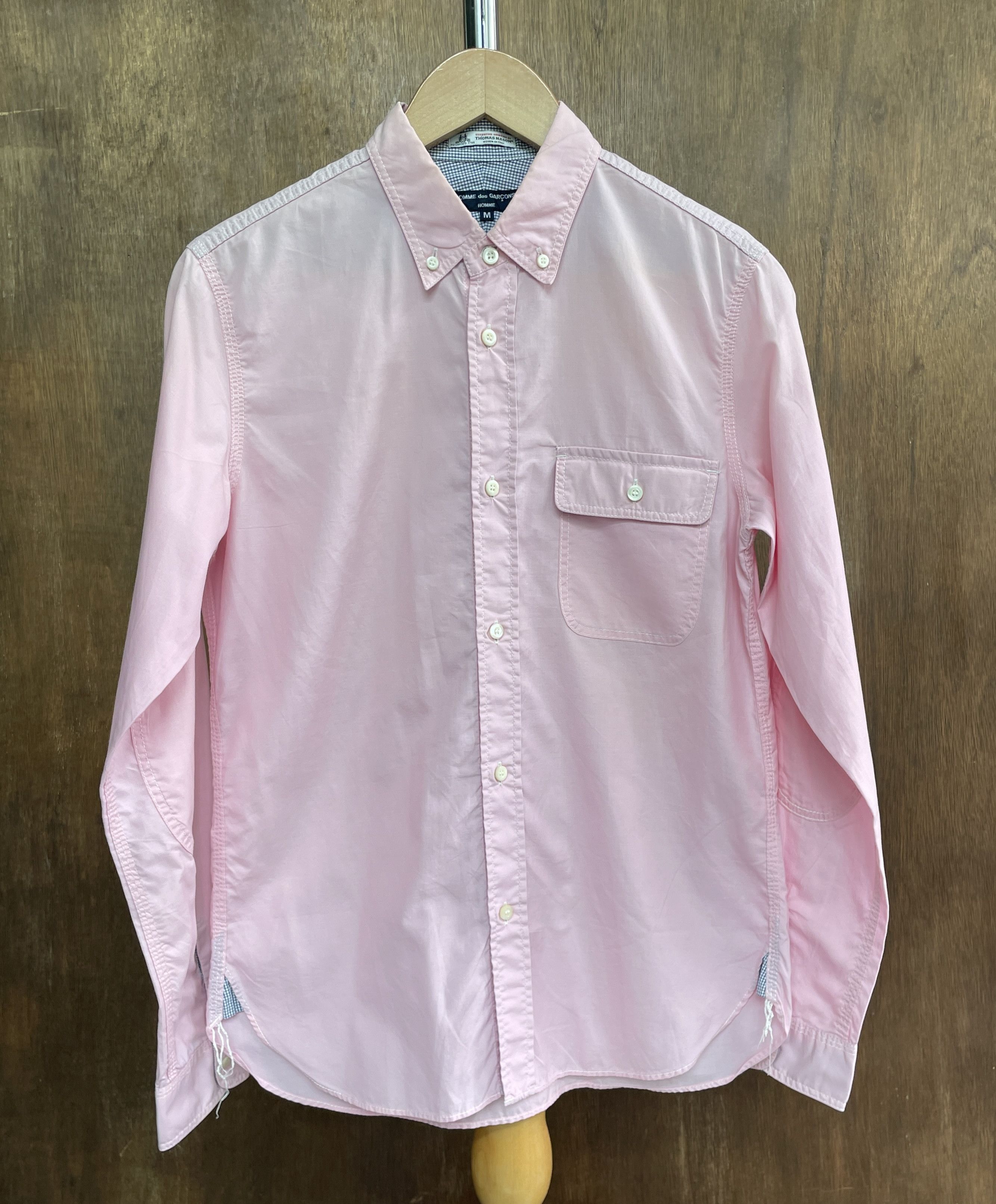 Comme des Garcons CDGH Light Pink Shirt with Thomas Mason Fabric Size US M / EU 48-50 / 2 - 1 Thumbnail