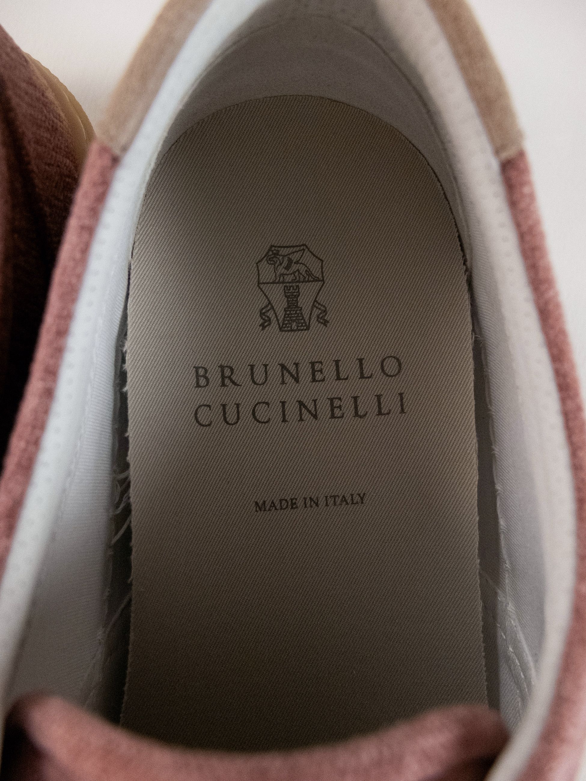 Brunello Cucinelli BRUNELLO CUCINELLI dusty rose denim canvas low sneakers Size US 8 / EU 41 - 5 Thumbnail
