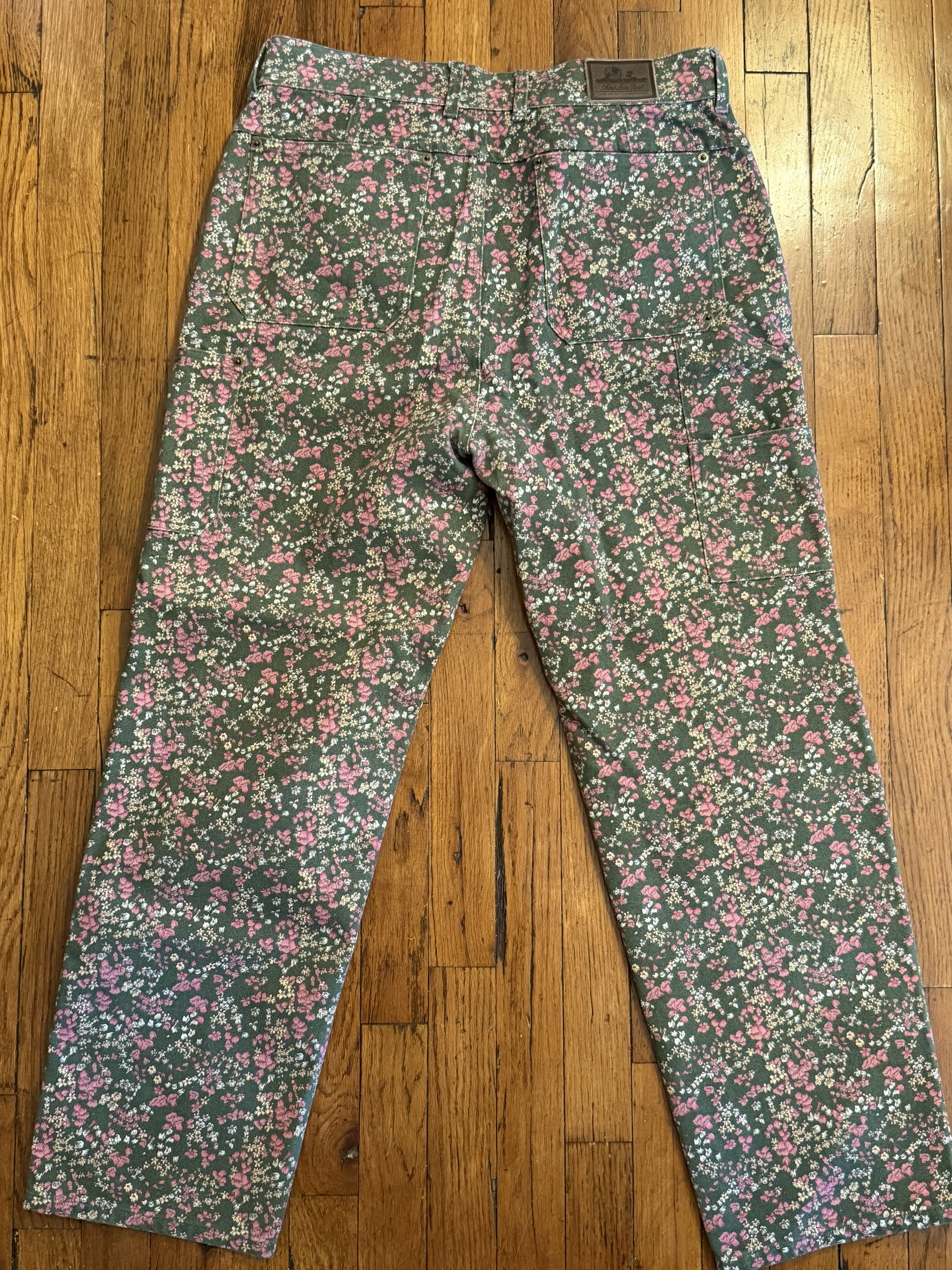 Aime Leon Dore Aime Leon Dore ALD Mini Floral Carpenter Pants Denim Sz L Size US 34 / EU 50 - 2 Thumbnail