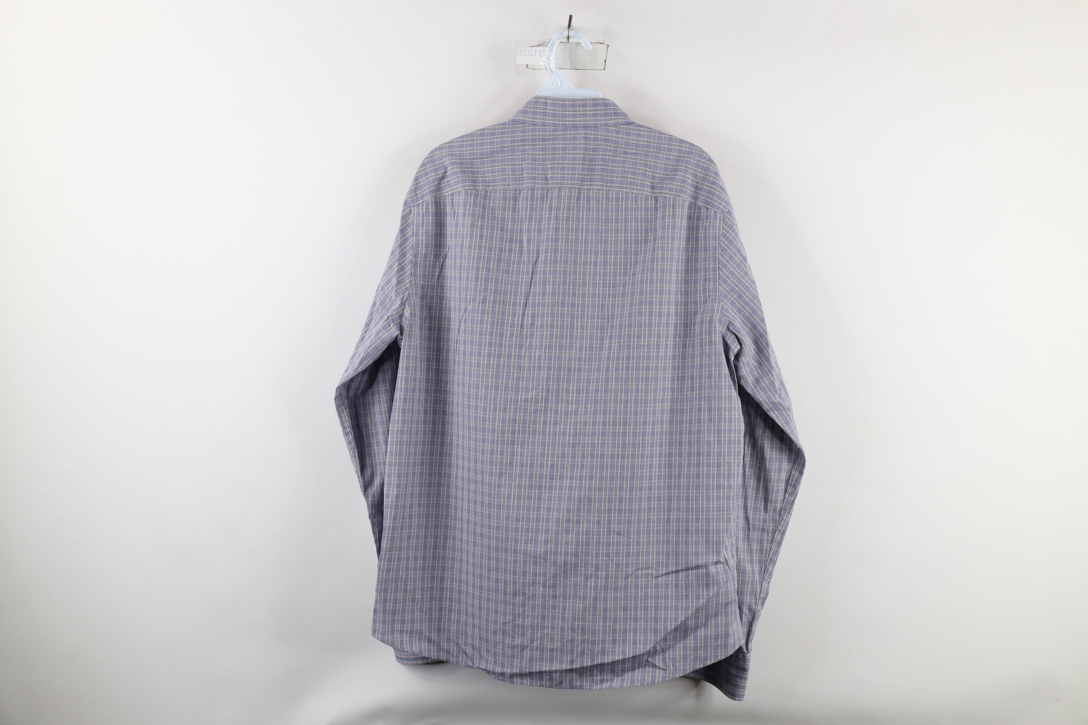 UNTUCKit × Vintage Untuckit Italy Two Ply Cotton Collared Button Shirt Plaid Size US L / EU 52-54 / 3 - 8 Thumbnail