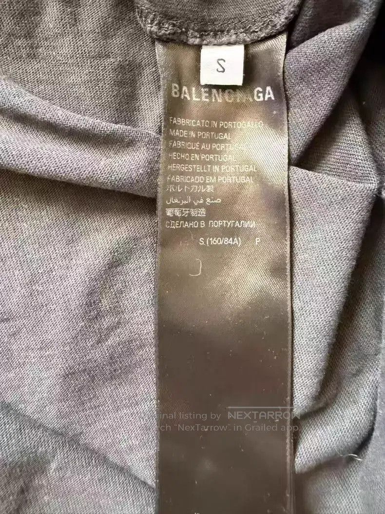 Balenciaga Balenciaga Black Statue of Liberty Destroyed Short Sleeve Size US S / EU 44-46 / 1 - 4 Thumbnail