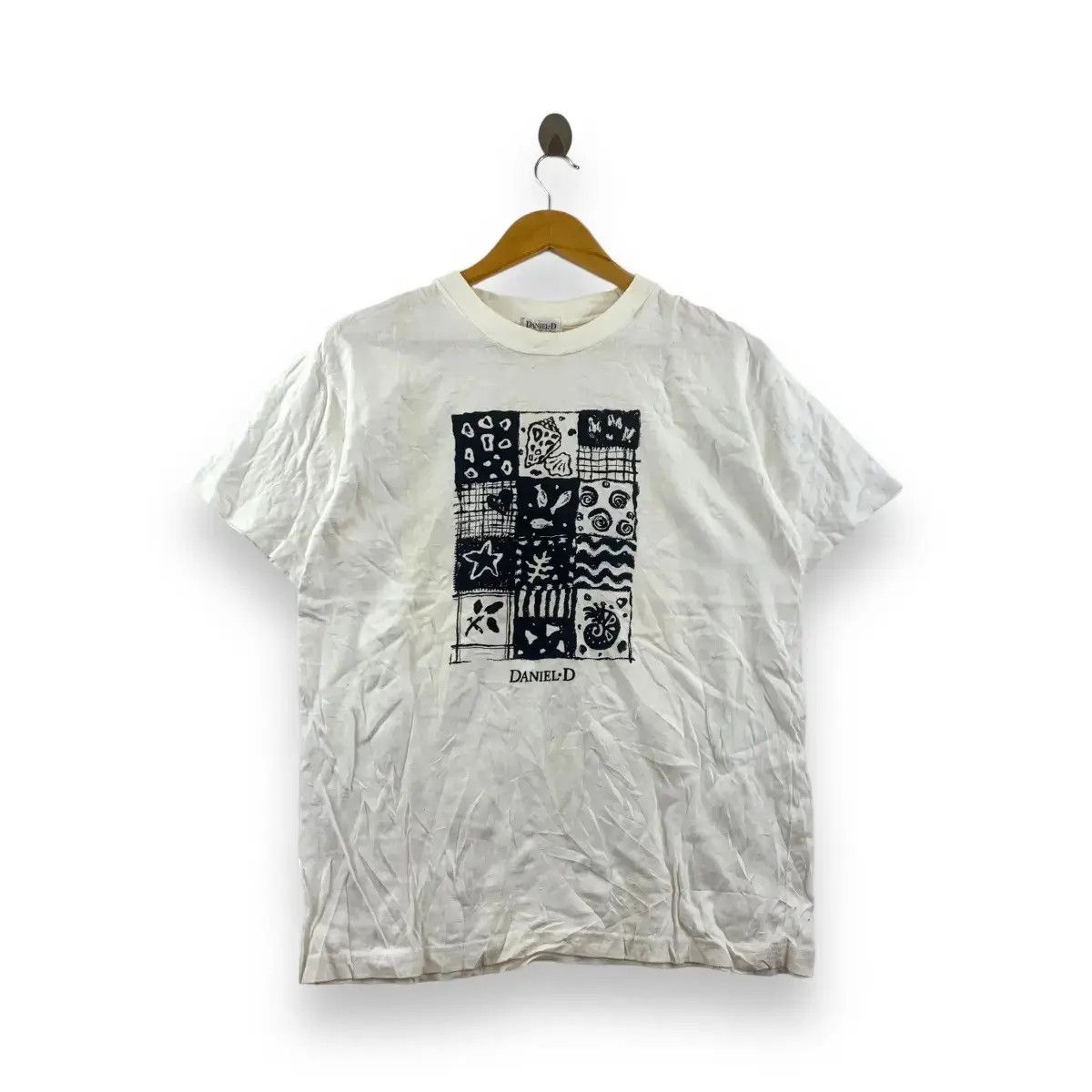 Vintage Vintage DANIEL D PARIS Sea Creature Artwork Tee Shirt Top Size M / US 6-8 / IT 42-44 - 1 Thumbnail