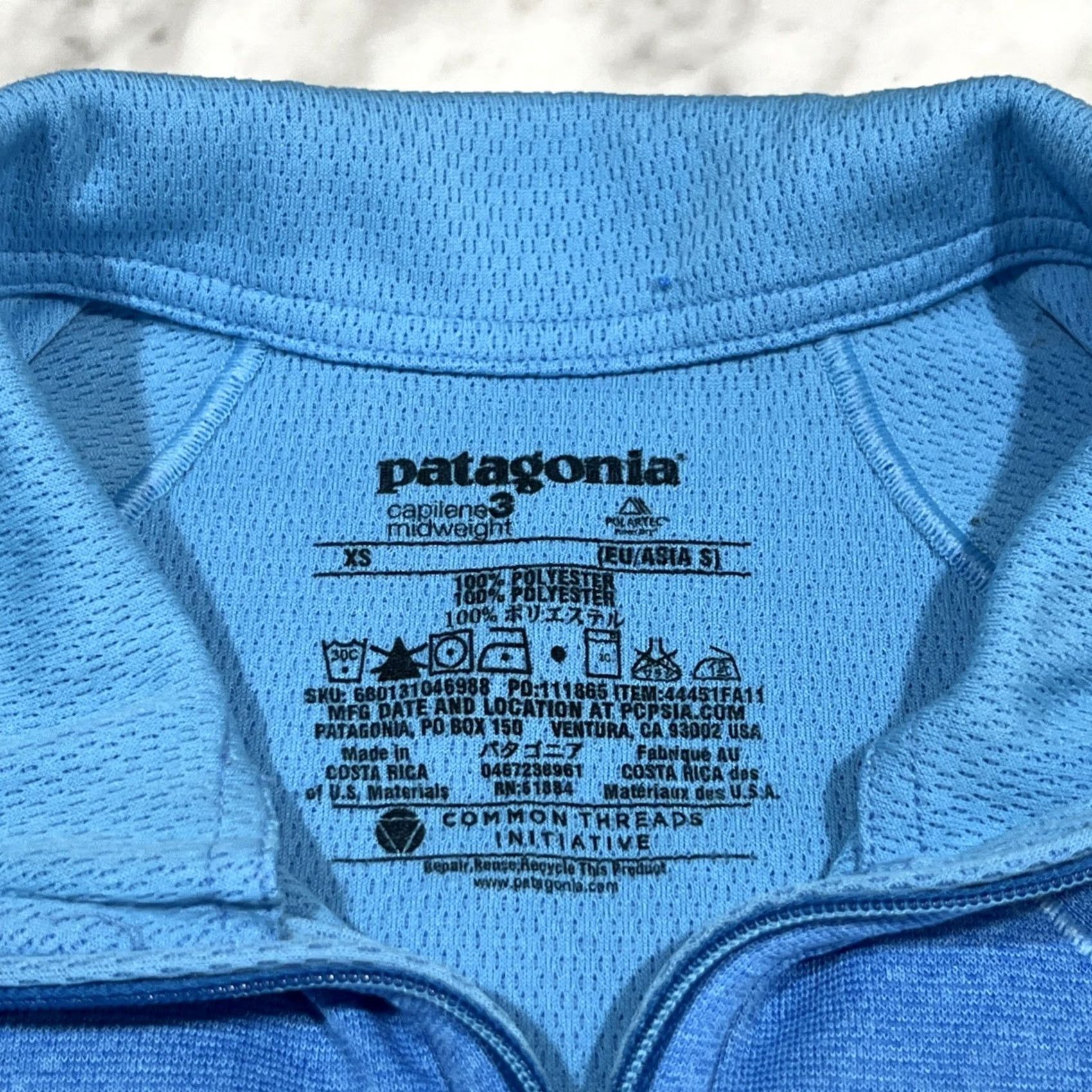Patagonia Patagonia Capilene 3 Quarter Zip Women’s XS Blue Long Sleeve Lightweight Pullover Casual Shirt Activewear Outdoor Sports Womens XS Blue Size XS / US 0-2 / IT 36-38 - 3 Thumbnail