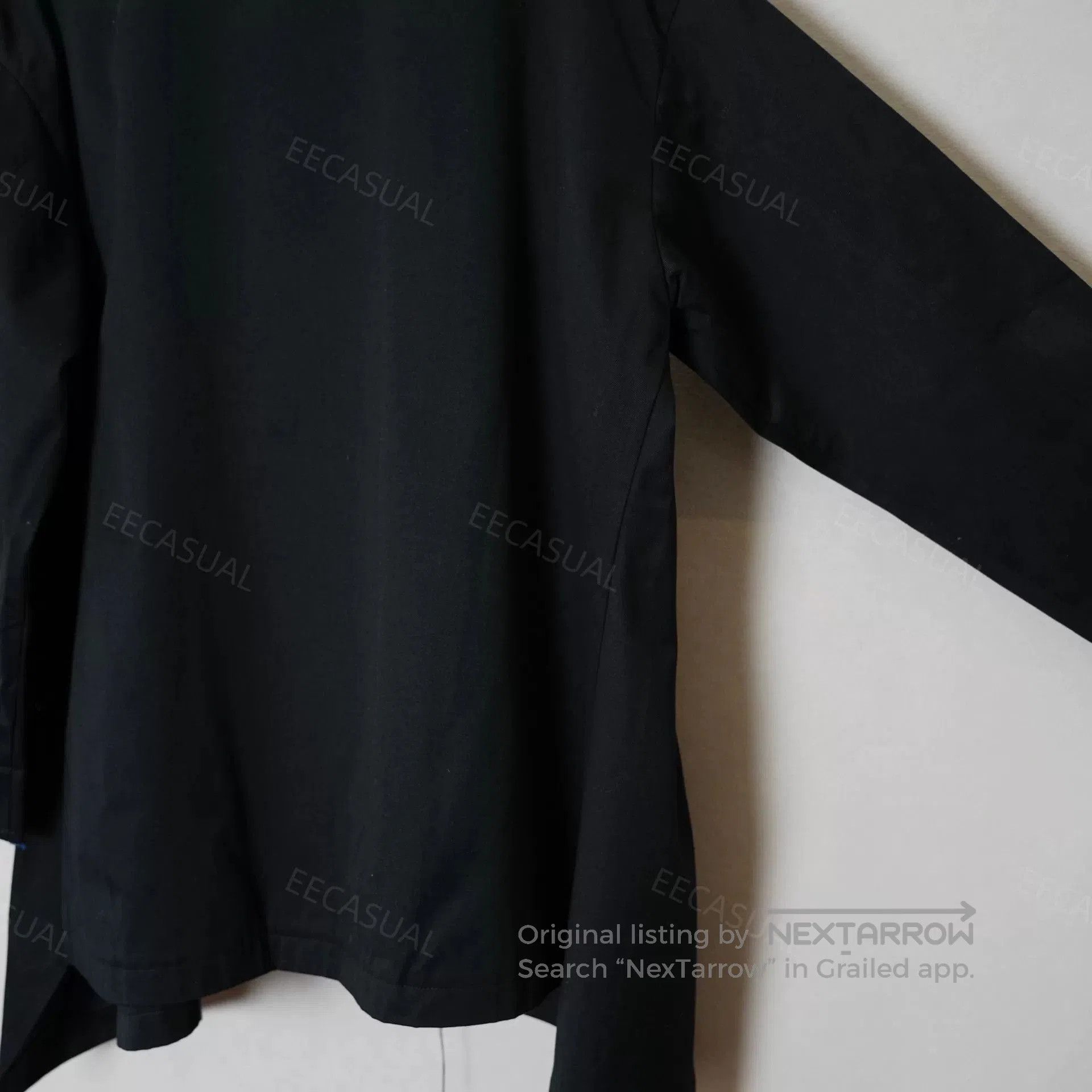 Y's Asymmetric Blue Trimmed Y's Coat. Size M / US 6-8 / IT 42-44 - 9 Thumbnail