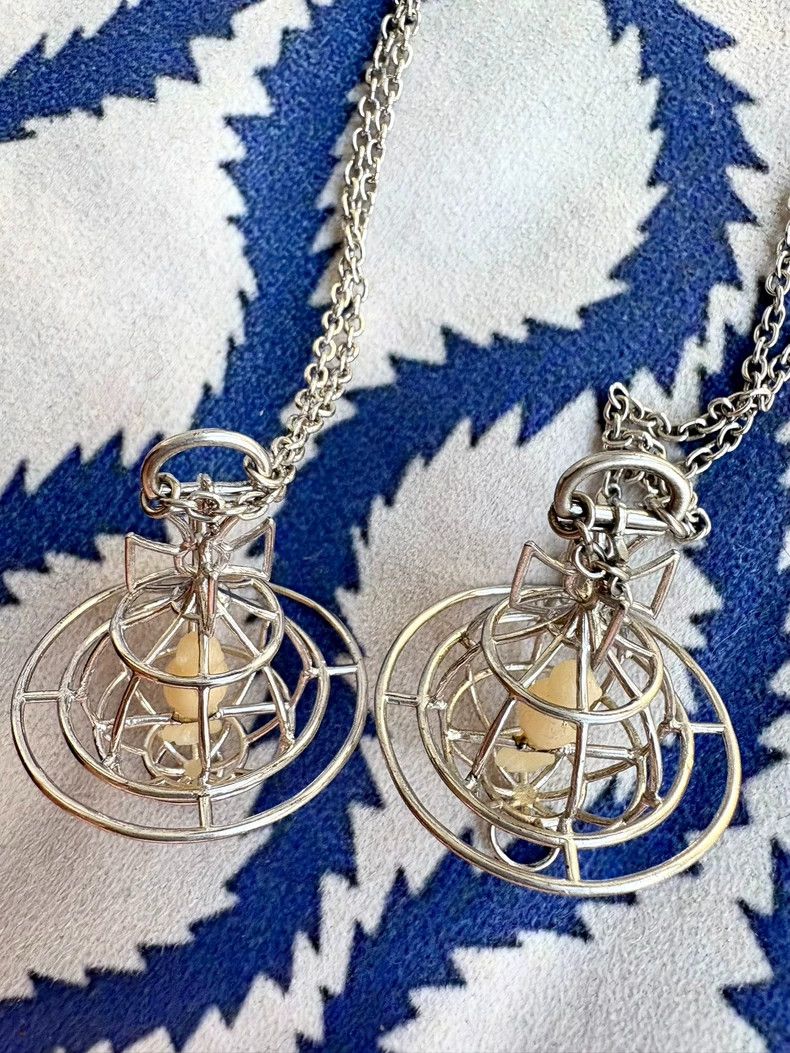 Vivienne Westwood Vivienne Westwood Birdcage Orb Earth Planet Necklace Size ONE SIZE - 3 Thumbnail