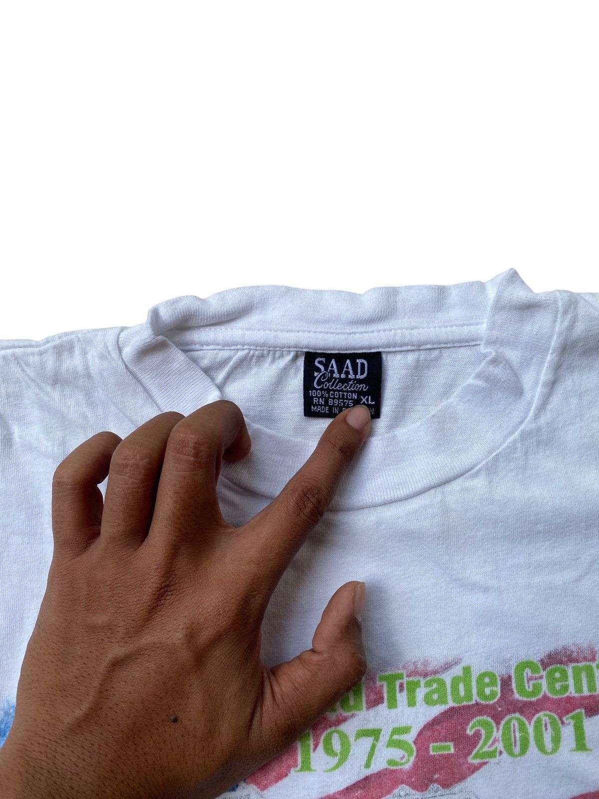 Vintage Vintage World Trade Center Memorial Tee Single Stitch USA Size US XL / EU 56 / 4 - 7 Thumbnail