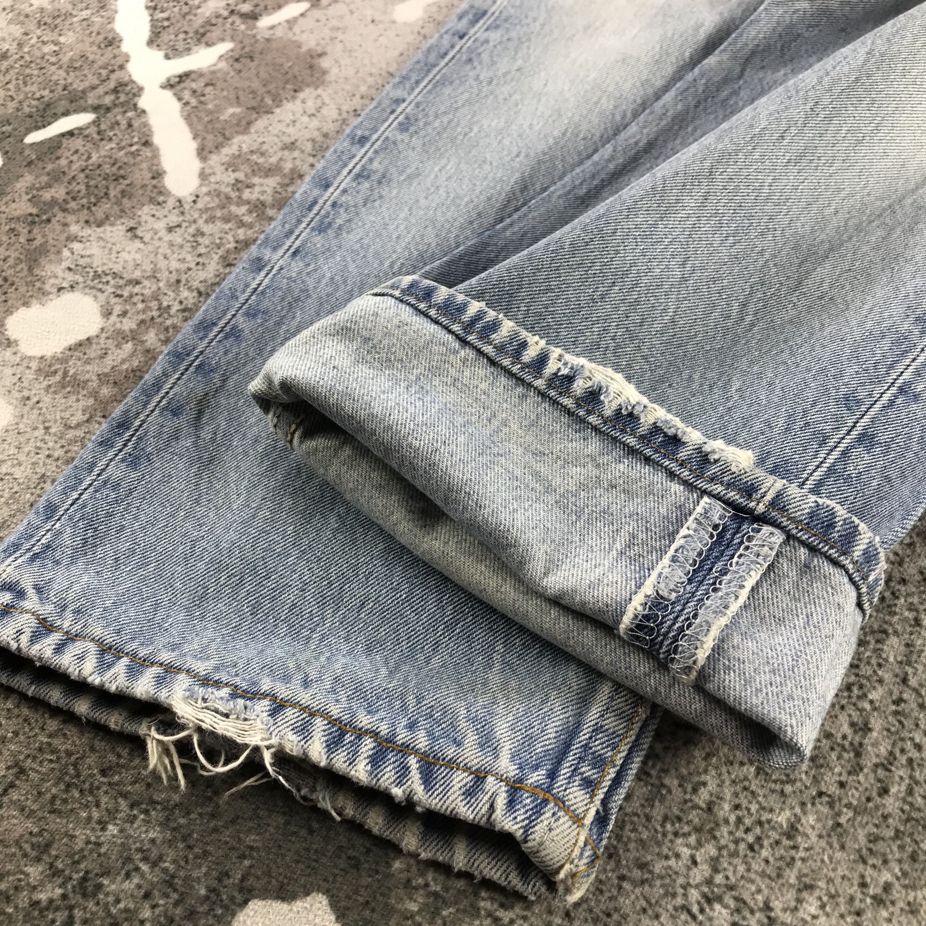 Levi's Vintage 90s Levis 501 Jeans Stone Wash Denim KJ3366 Size US 30 / EU 46 - 7 Thumbnail