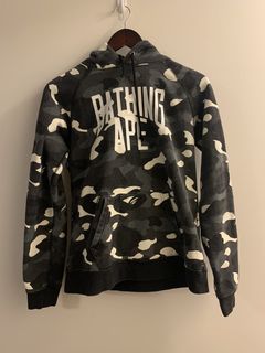 BAPE Mens Black Print Halloween Ape Head Glow in The Dark Pullover Hoodie Size: XXL