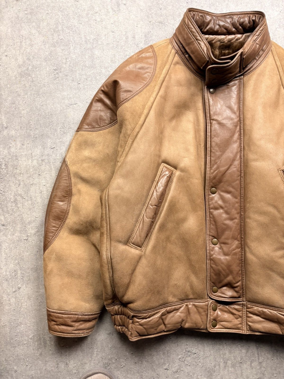 Japanese Brand Vintage Brown Leather Jacket – Classic Style streetwear y2k Size US L / EU 52-54 / 3 - 2 Thumbnail
