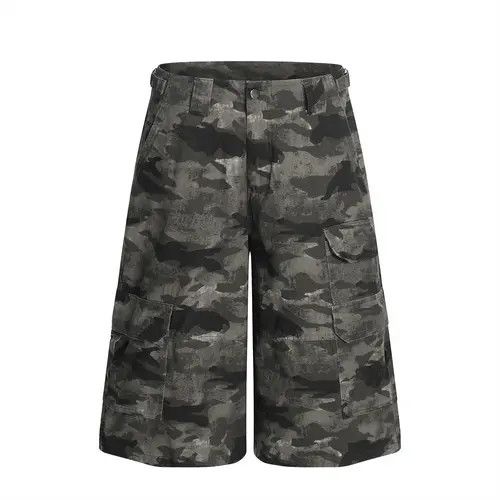 Japanese Brand × Jean American retro men's multi-pocket camouflage cargo shorts Size US 32 / EU 48 - 1 Thumbnail