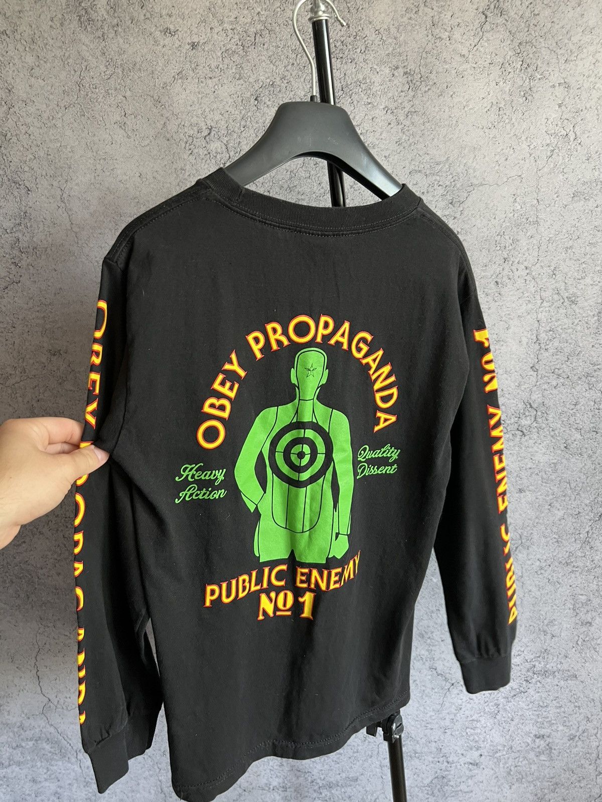 Obey Obey Long Sleeve T-Shirt Propaganda Public Enemy N1 Y2K Size US S / EU 44-46 / 1 - 7 Thumbnail